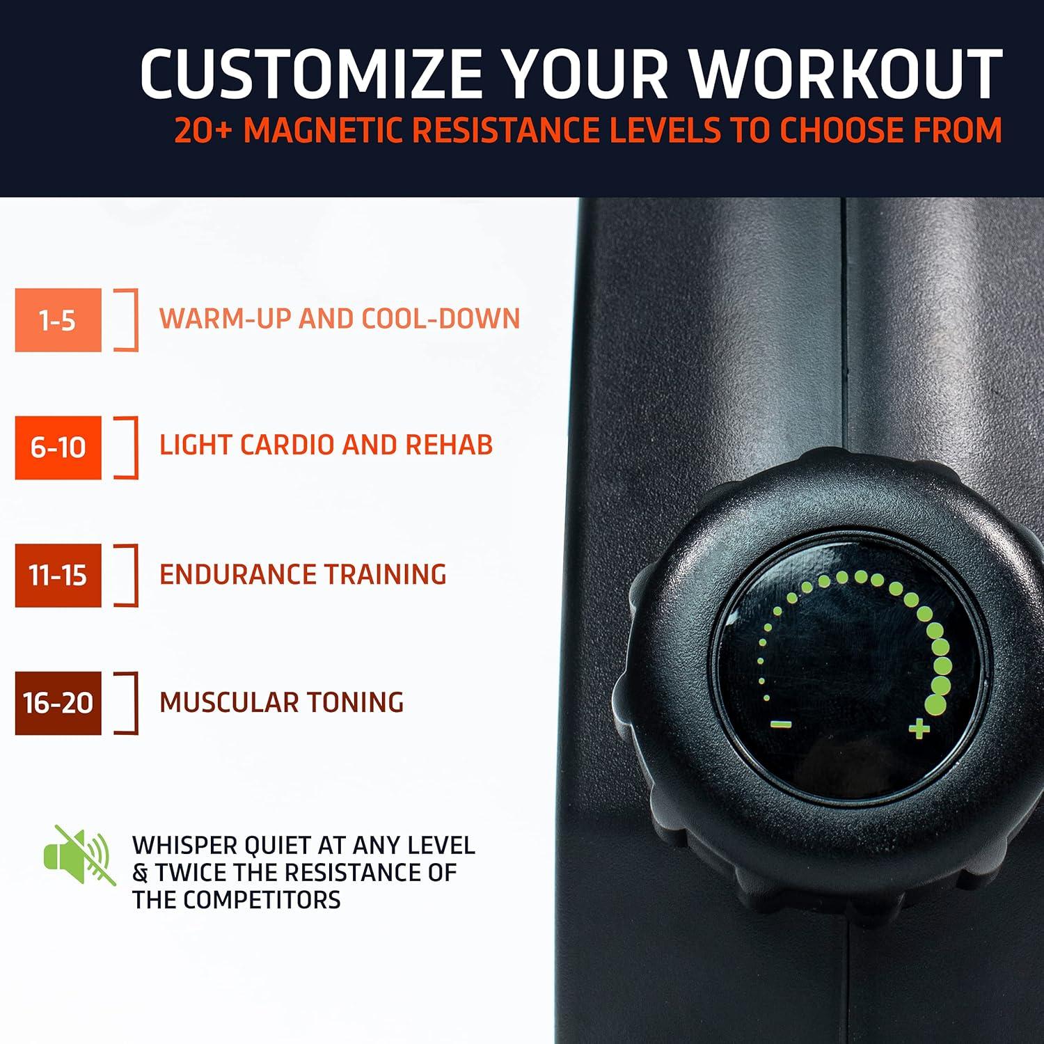 MagneTrainer Mini Bicicleta de Ejercicio para Brazos y Piernas