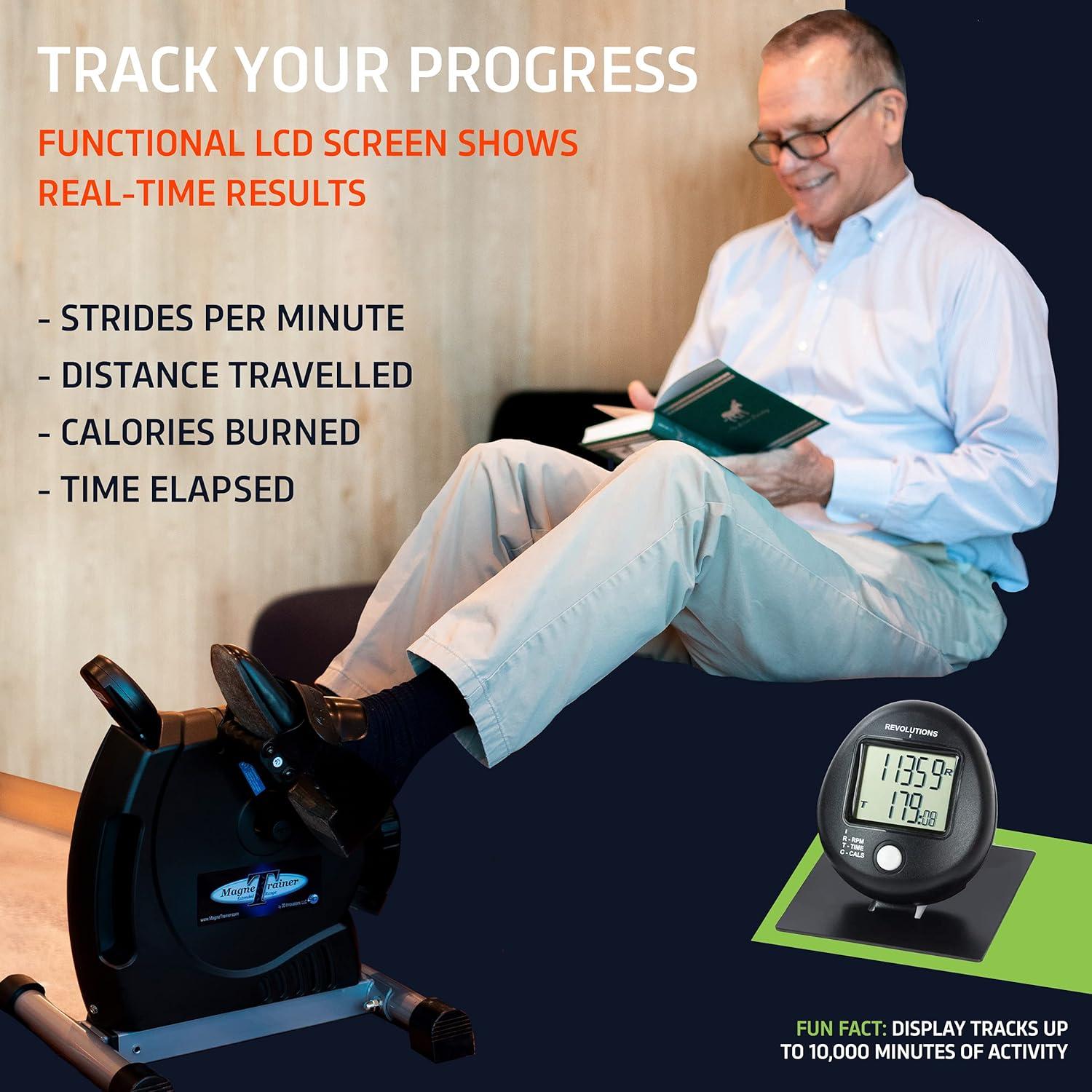 MagneTrainer Mini Bicicleta de Ejercicio para Brazos y Piernas