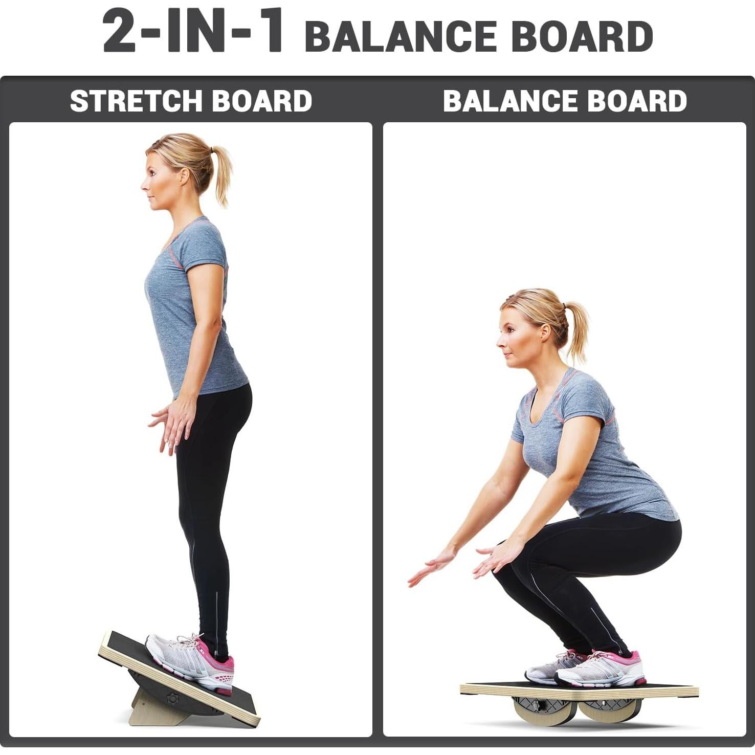 Tabla de Equilibrio Sportneer 2-en-1 Antideslizante 44.3cm