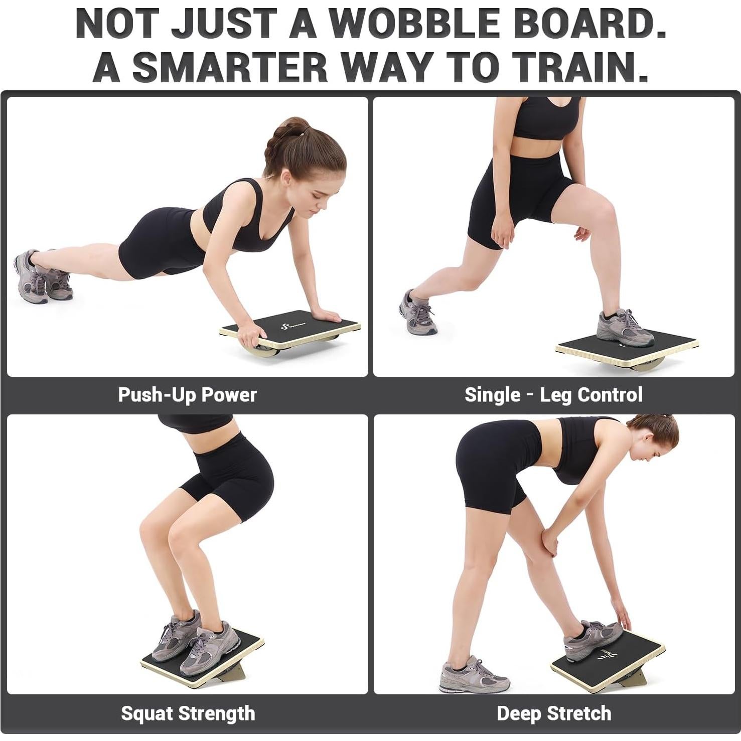 Tabla de Equilibrio Sportneer 2-en-1 Antideslizante 44.3cm