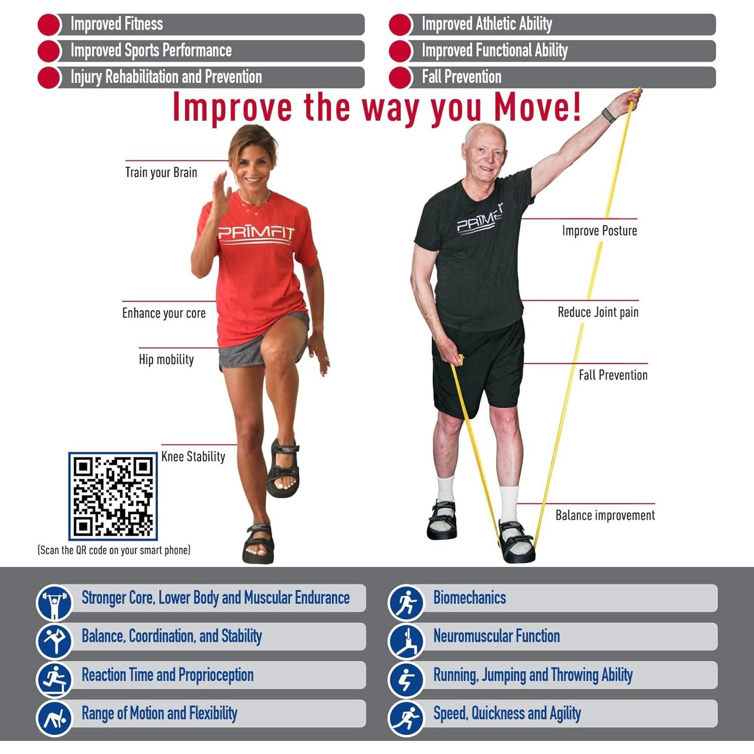 Zapato de Entrenamiento Dinámico PRIMFIT para Rehabilitación