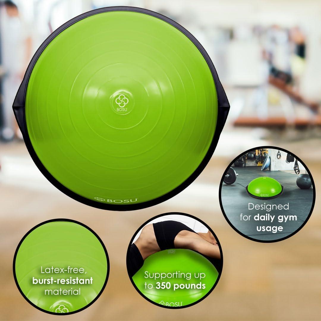 Bola de Equilibrio BOSU Pro 65 cm para Entrenamiento en Casa