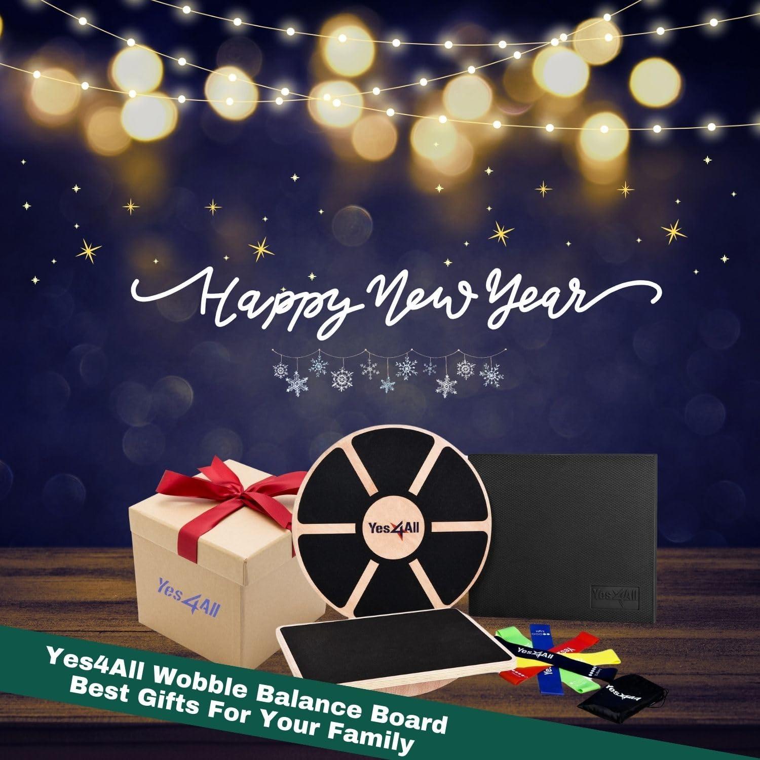 Tabla de Equilibrio de Madera Yes4All 40 cm Antideslizante