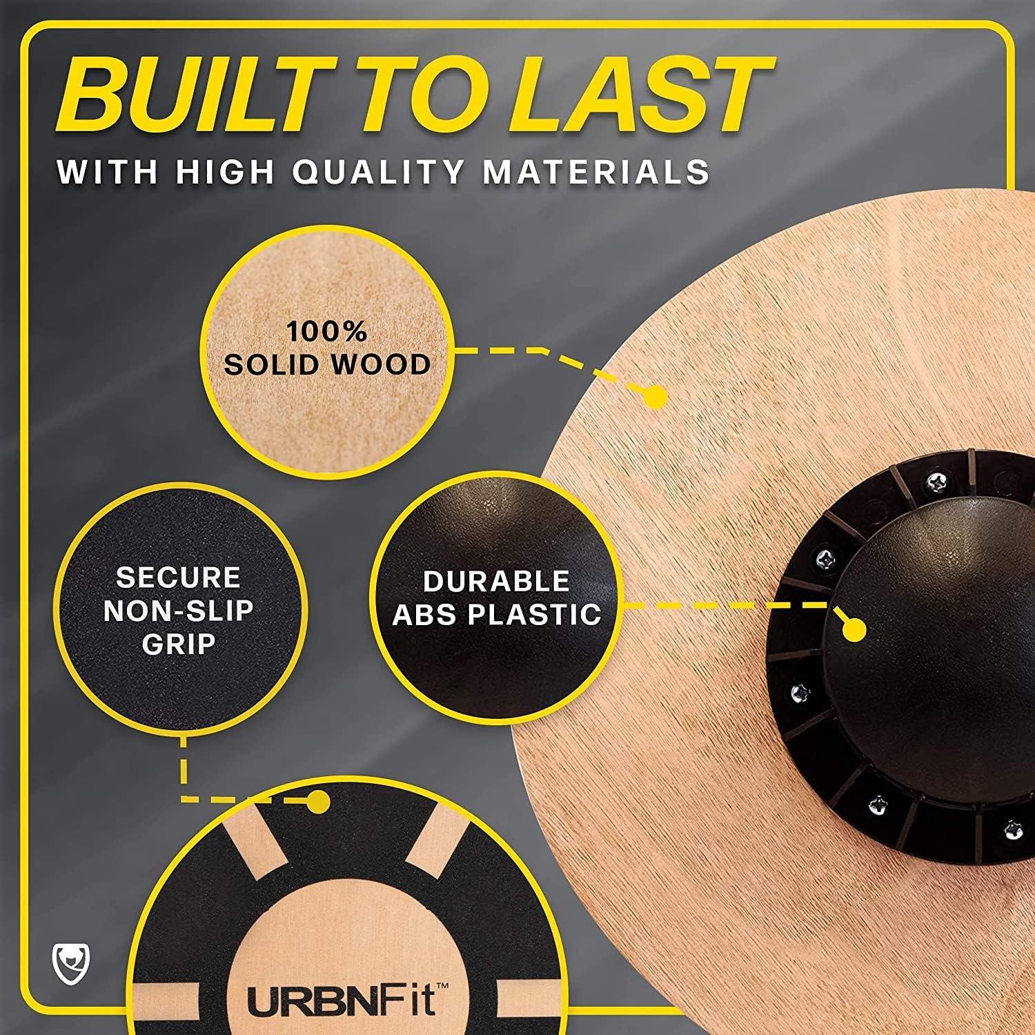 Tabla de Equilibrio URBNFit de Madera - Entrenador de Estabilidad 40cm