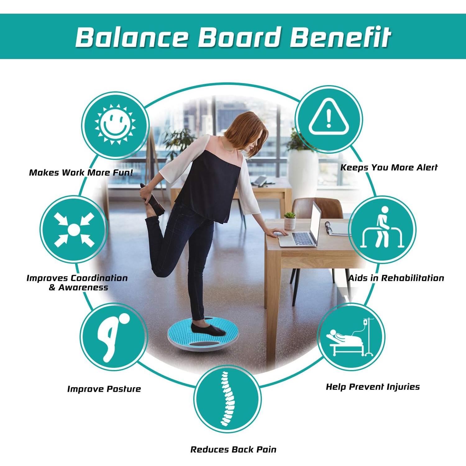 Tabla de Equilibrio NALANDA Wobble 41.5cm Antideslizante