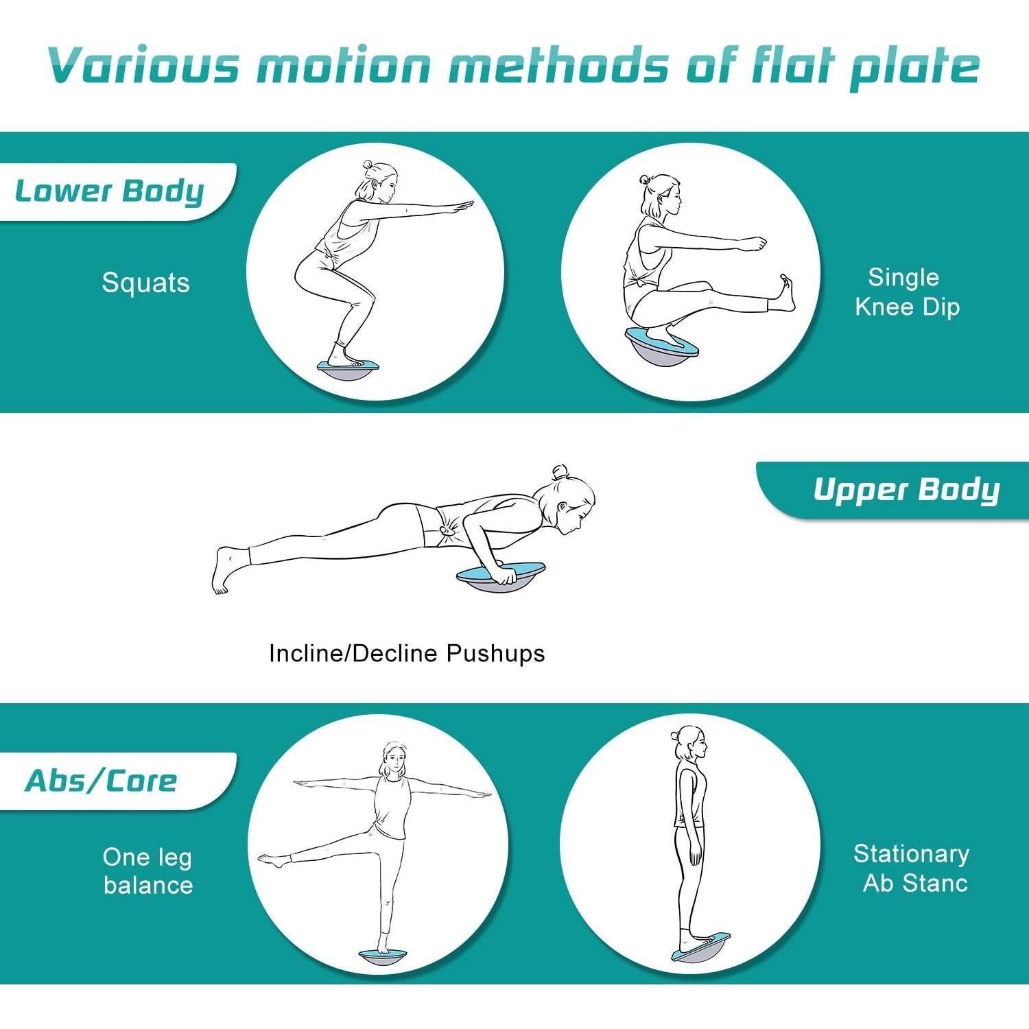 Tabla de Equilibrio NALANDA Wobble 41.5cm Antideslizante