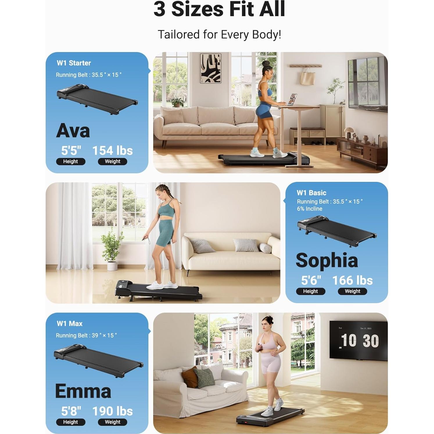 Caminadora Bajo Escritorio THERUN YT05-C Portátil 2 en 1