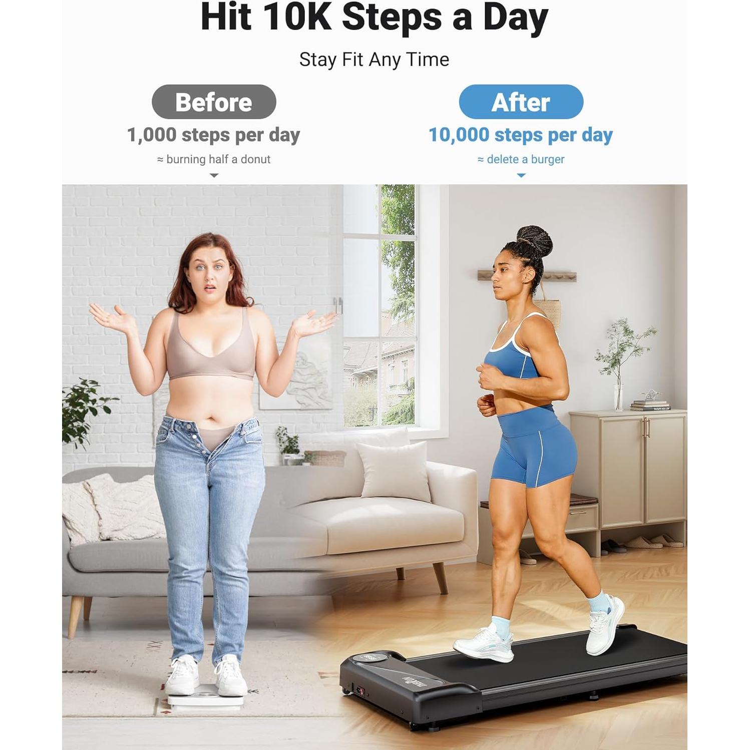 Caminadora Bajo Escritorio THERUN YT05-C Portátil 2 en 1