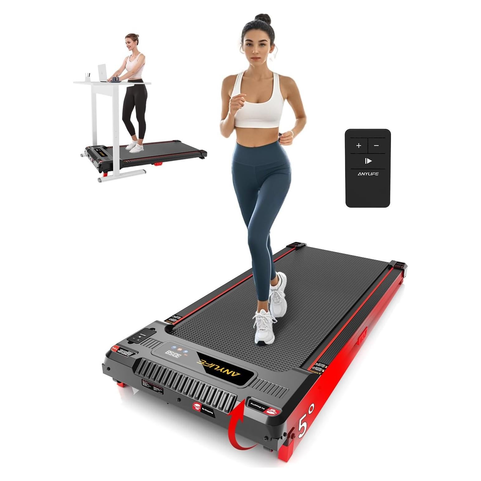 Caminadora Anylife 480D-A Inclinada 150kg 2.5HP Compacta