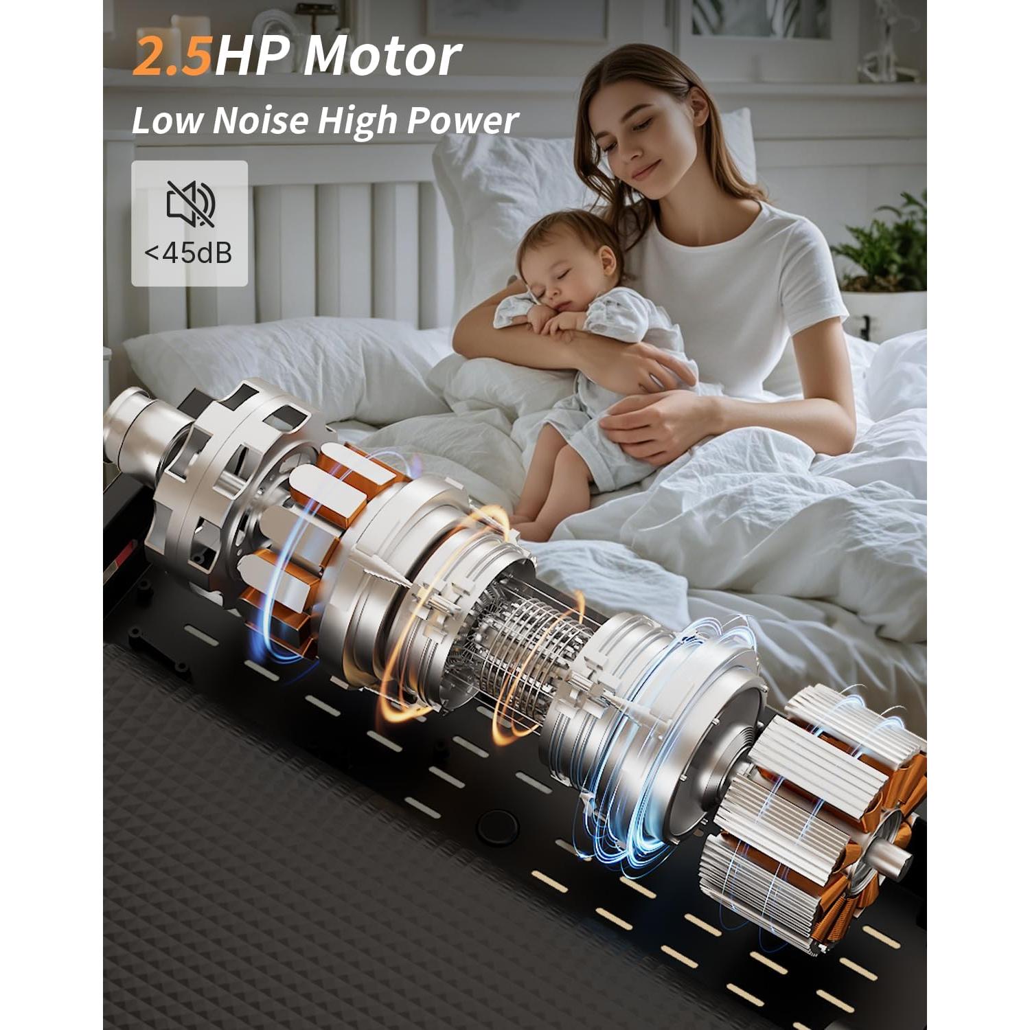 Caminadora Anylife 480D-A Inclinada 150kg 2.5HP Compacta