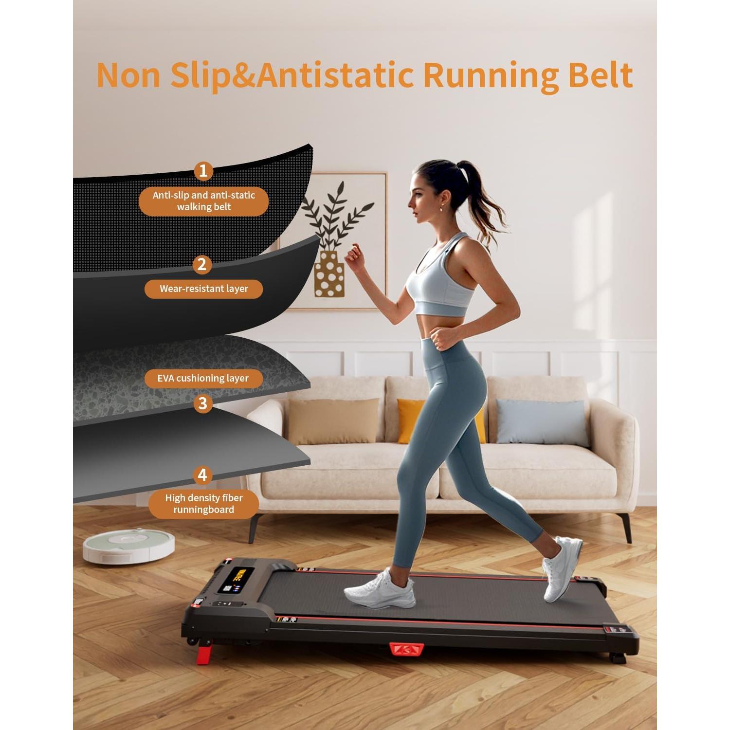 Caminadora Anylife 480D-A Inclinada 150kg 2.5HP Compacta