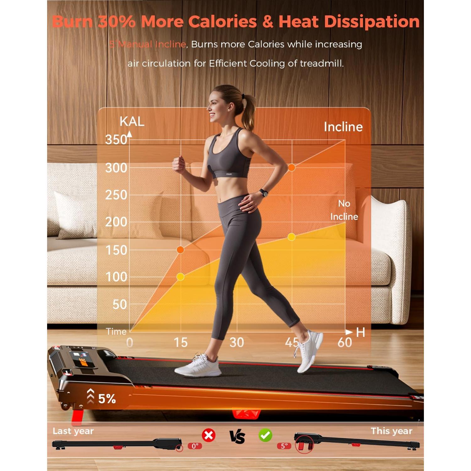 Caminadora Anylife 480D-A Inclinada 150kg 2.5HP Compacta