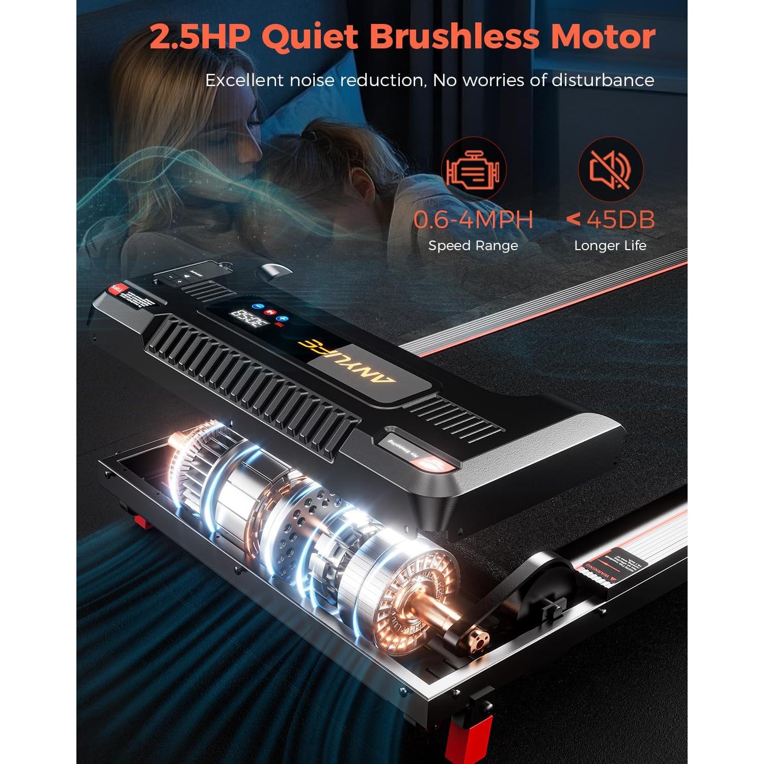 Caminadora Anylife 480D-A Inclinada 150kg 2.5HP Compacta