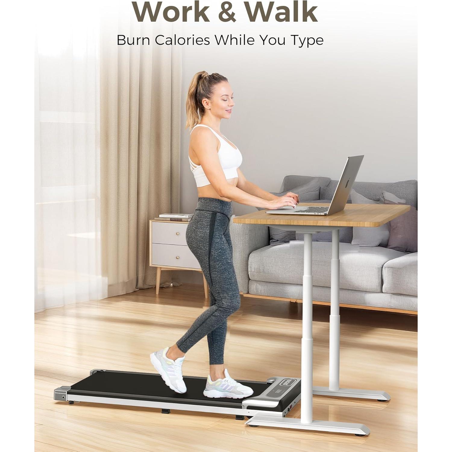 Caminadora Bajo Escritorio Yagud 2.5HP Portátil 120kg LED