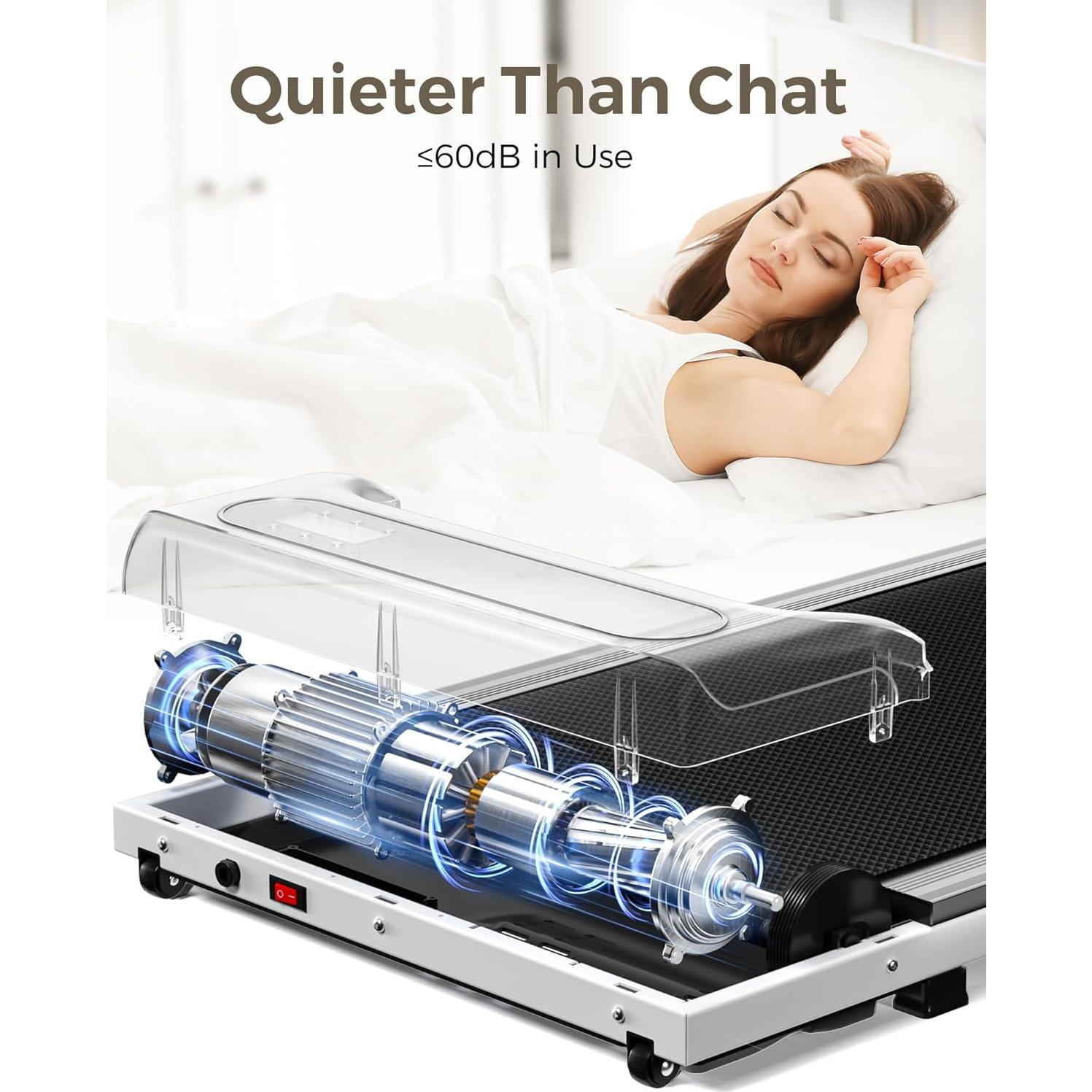 Caminadora Bajo Escritorio Yagud 2.5HP Portátil 120kg LED