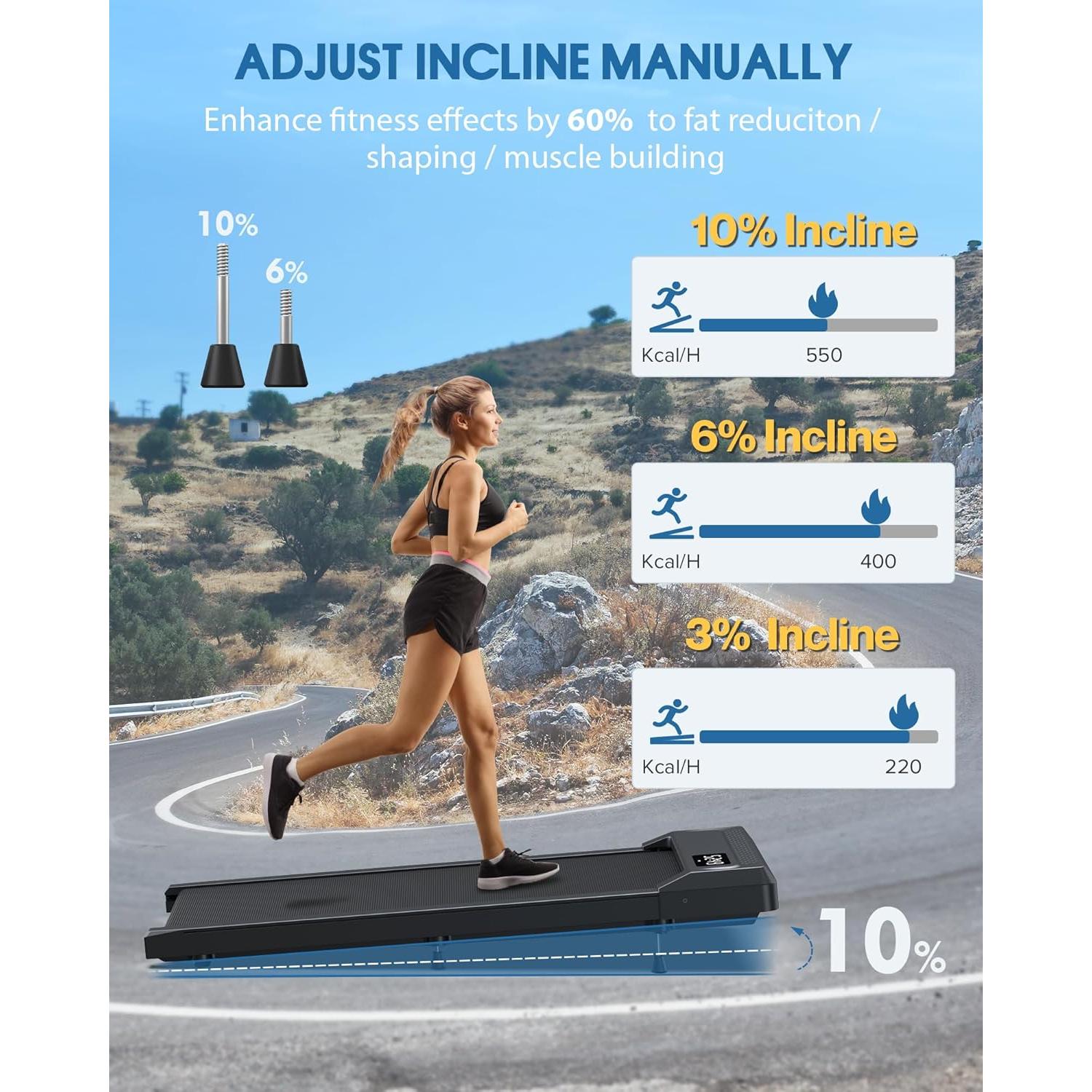 Cinta de Correr Plegable WELLFIT W01-3-SV 10% Inclinación 120kg