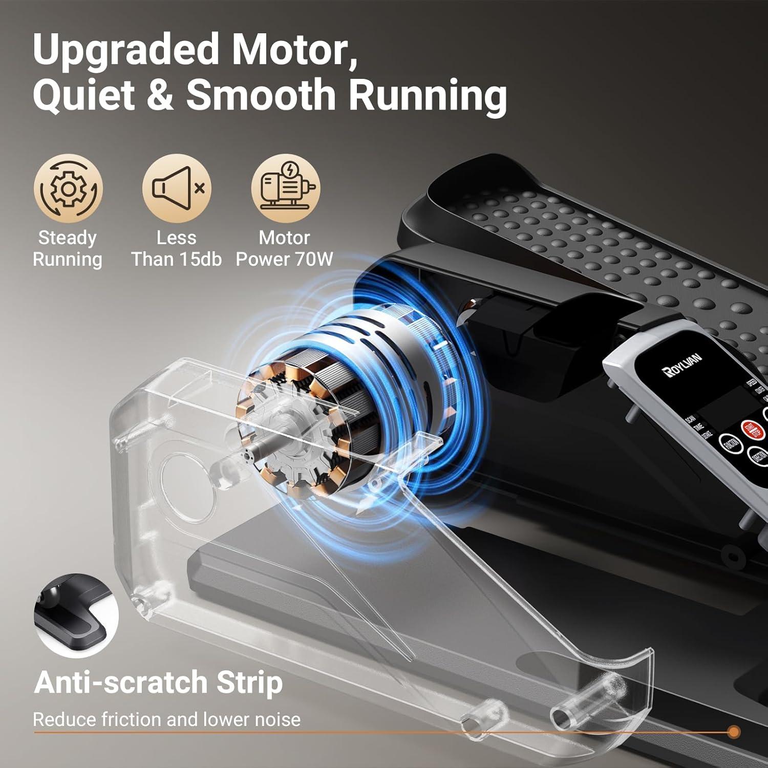 Máquina Elíptica Roylvan TD05-EB-010 Silenciosa 12 Velocidades