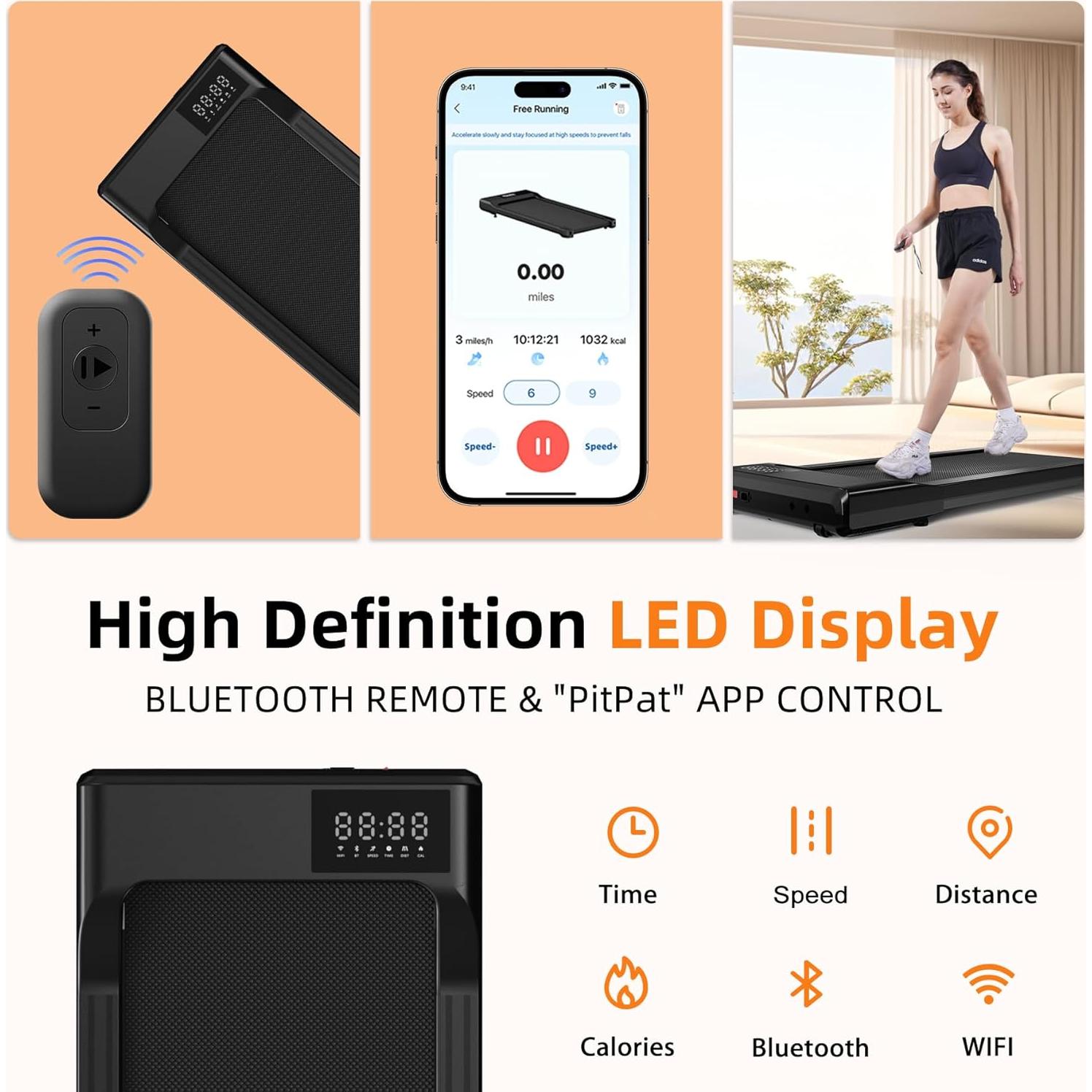 Cinta de Correr DeerRun 2025 Inteligente 2.5 HP 136 kg