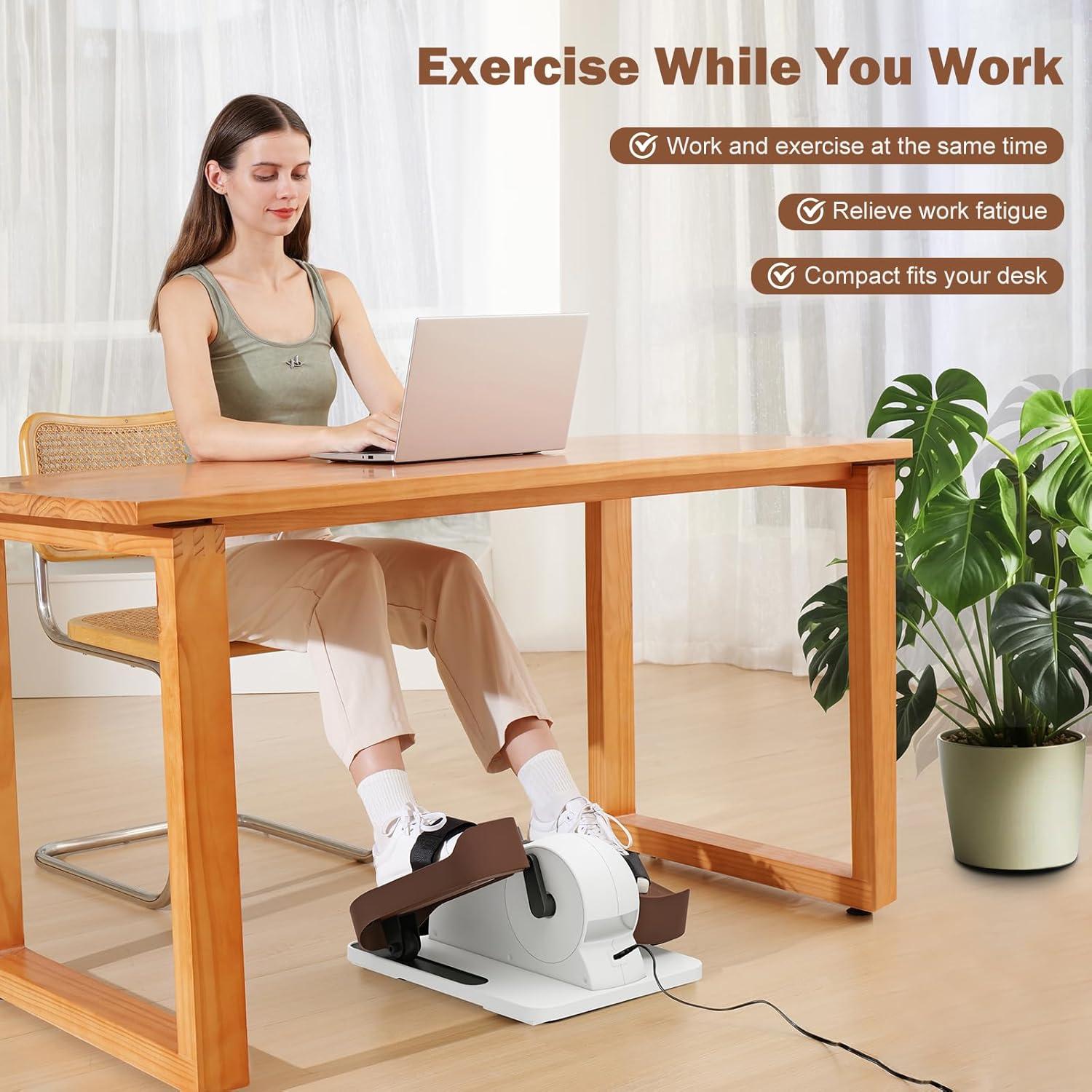 Máquina Elíptica Bajo Escritorio JISUO 12 Velocidades Portátil