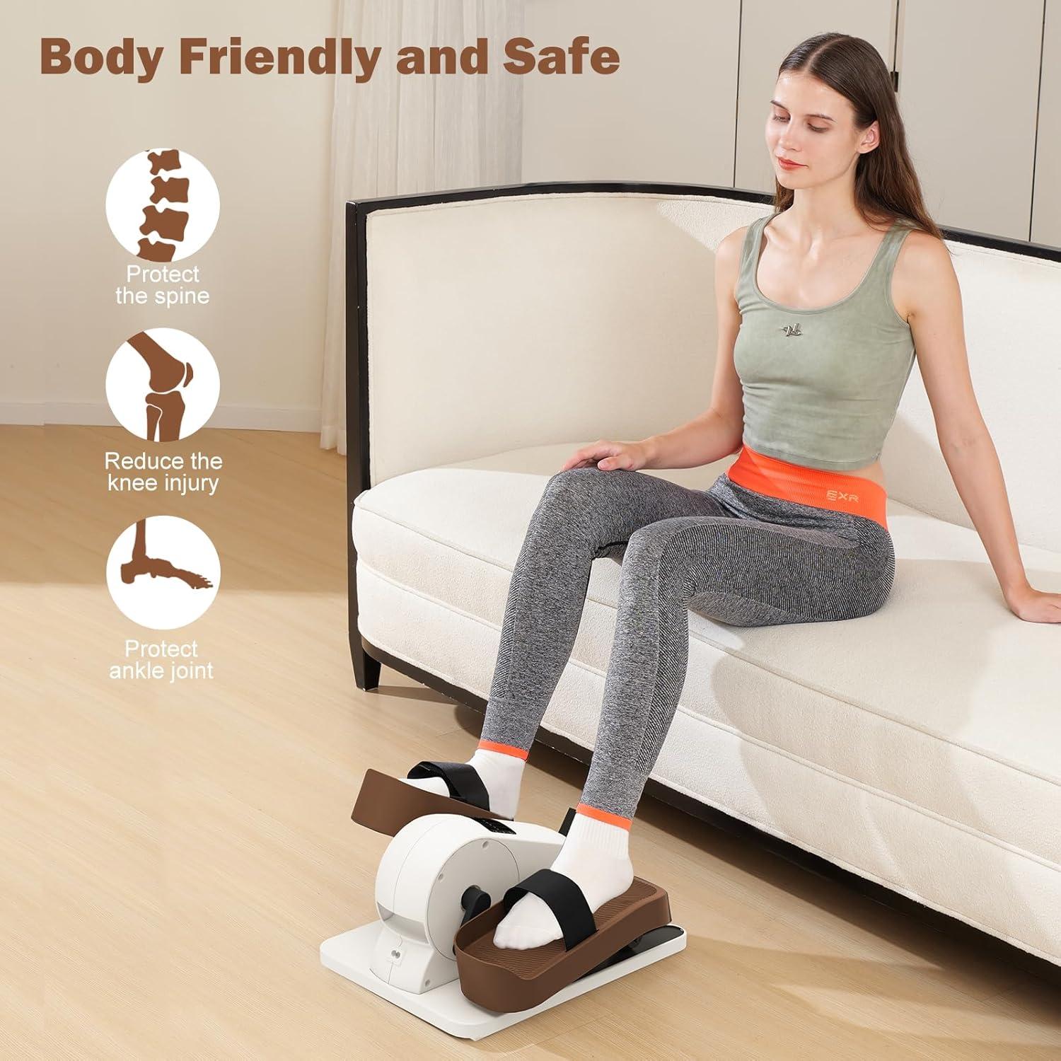 Máquina Elíptica Bajo Escritorio JISUO 12 Velocidades Portátil