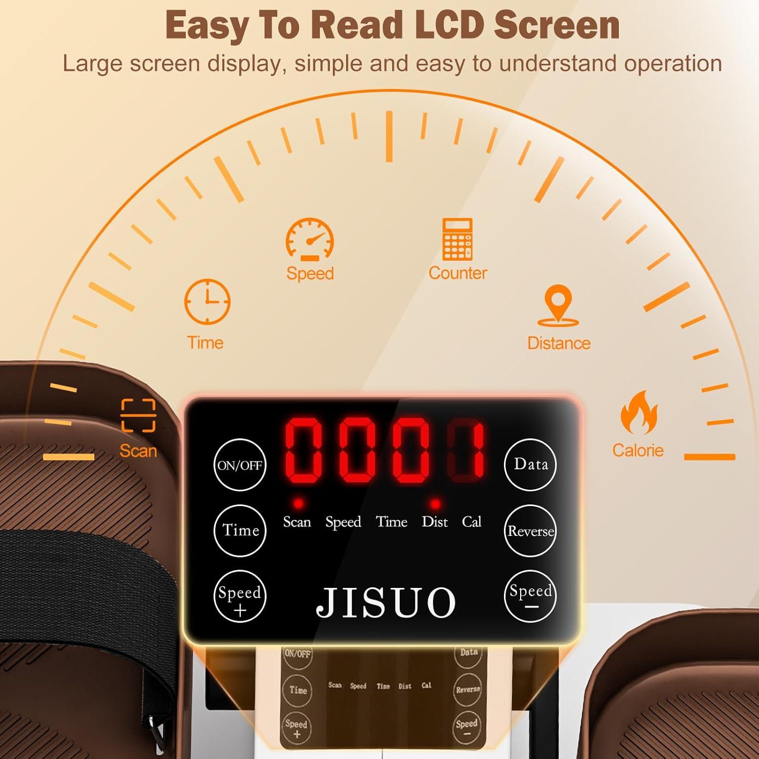 Máquina Elíptica Bajo Escritorio JISUO 12 Velocidades Portátil