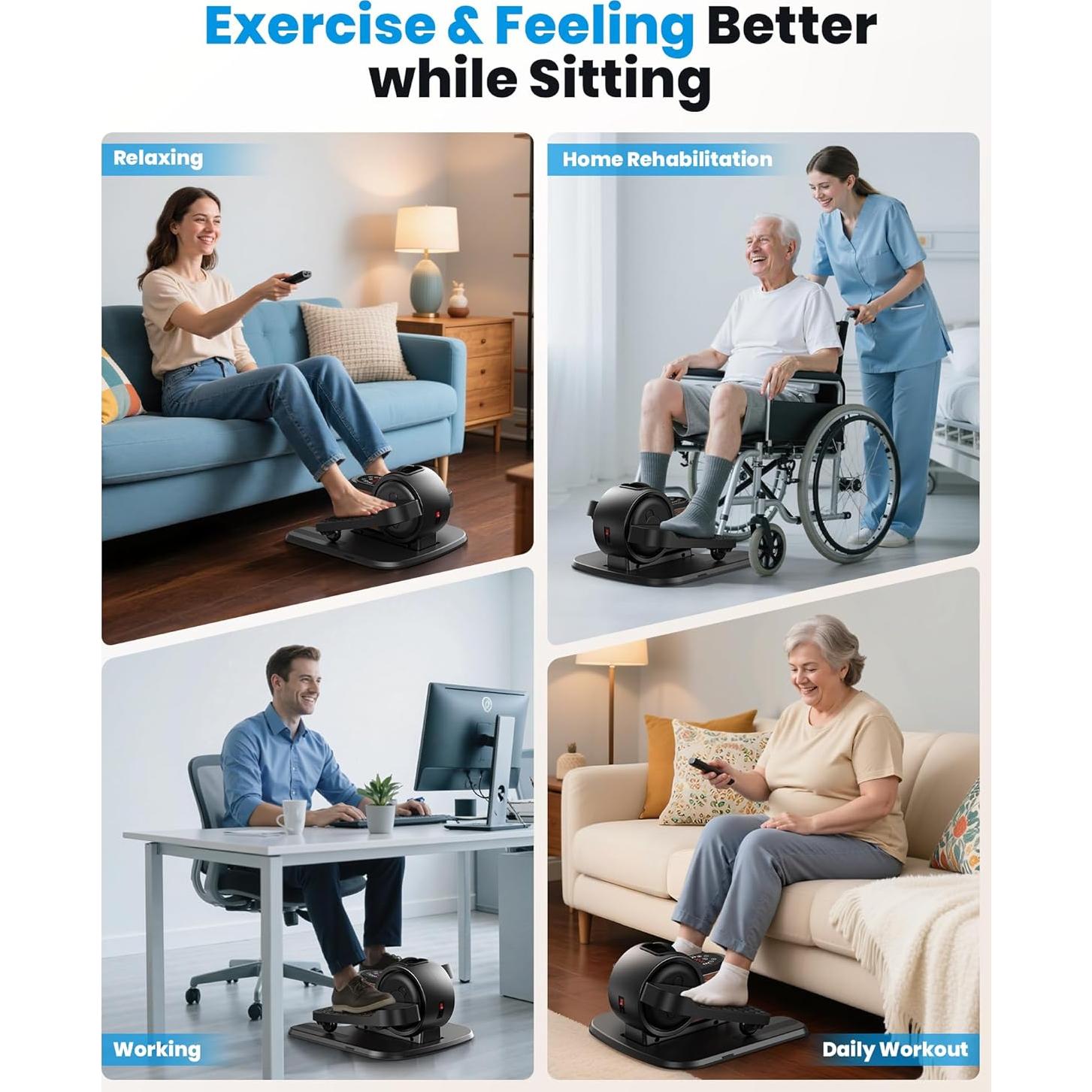 Máquina Elíptica Bajo Escritorio REPOWER EM-001-DJ 10 Niveles