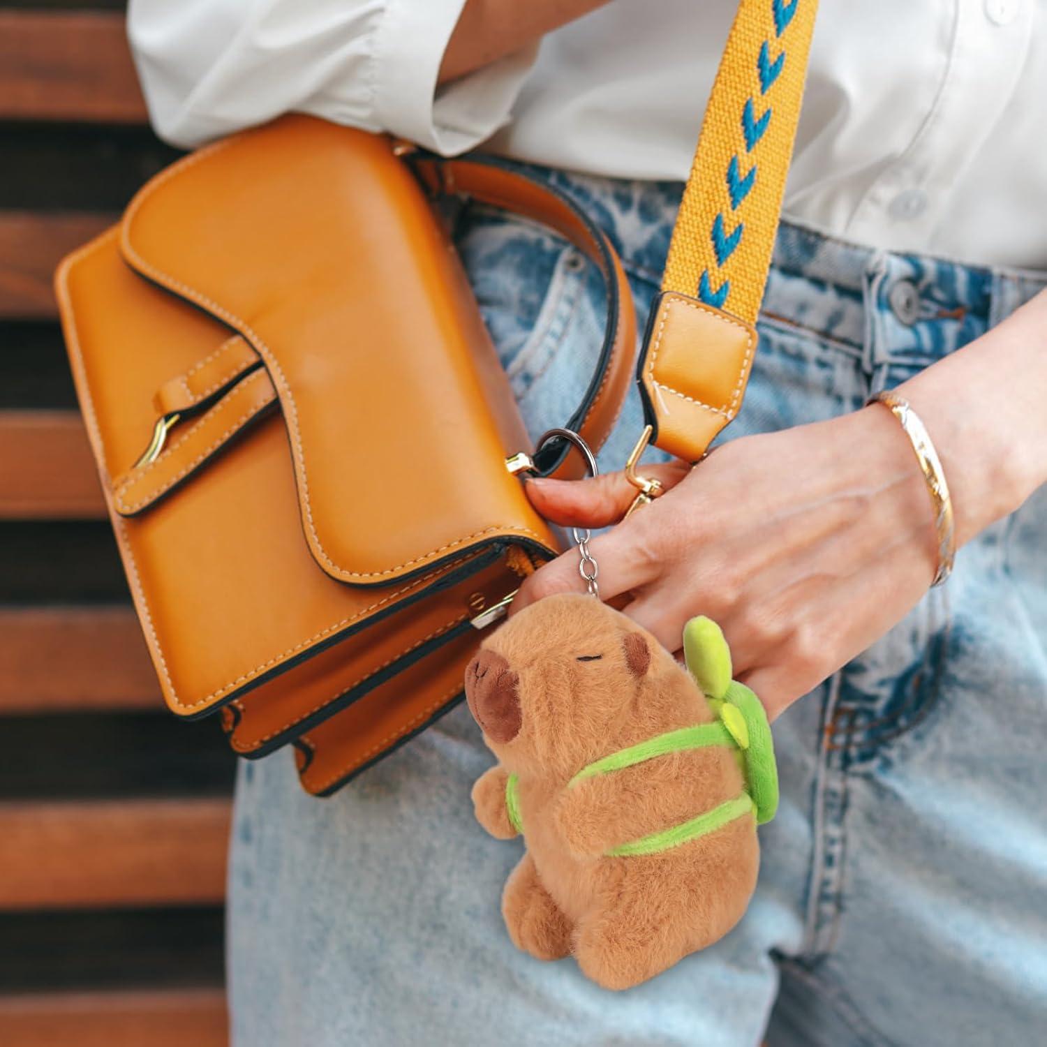 Peluche Capibara Emoin 16 cm Suave y Kawaii con Mochila