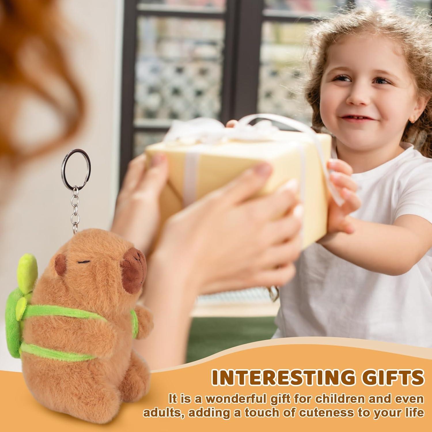 Peluche Capibara Emoin 16 cm Suave y Kawaii con Mochila