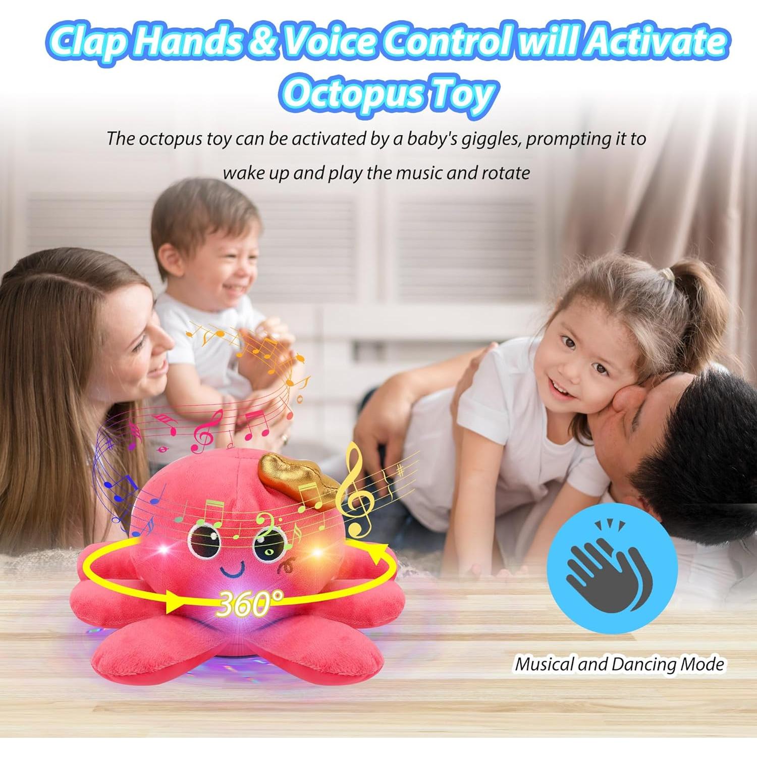 Juguete Musical Pulpo JoyyiKinddy - Sensorial para Bebés