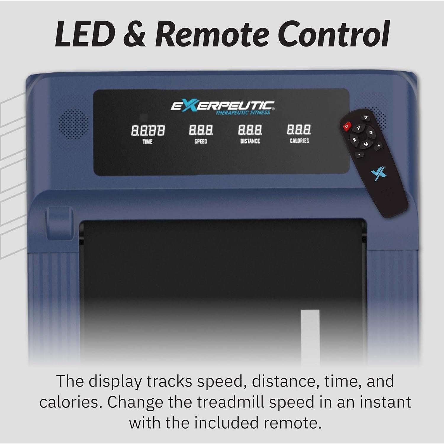 Caminadora Plegable Exerpeutic 400 lb para Escritorio - Compacta