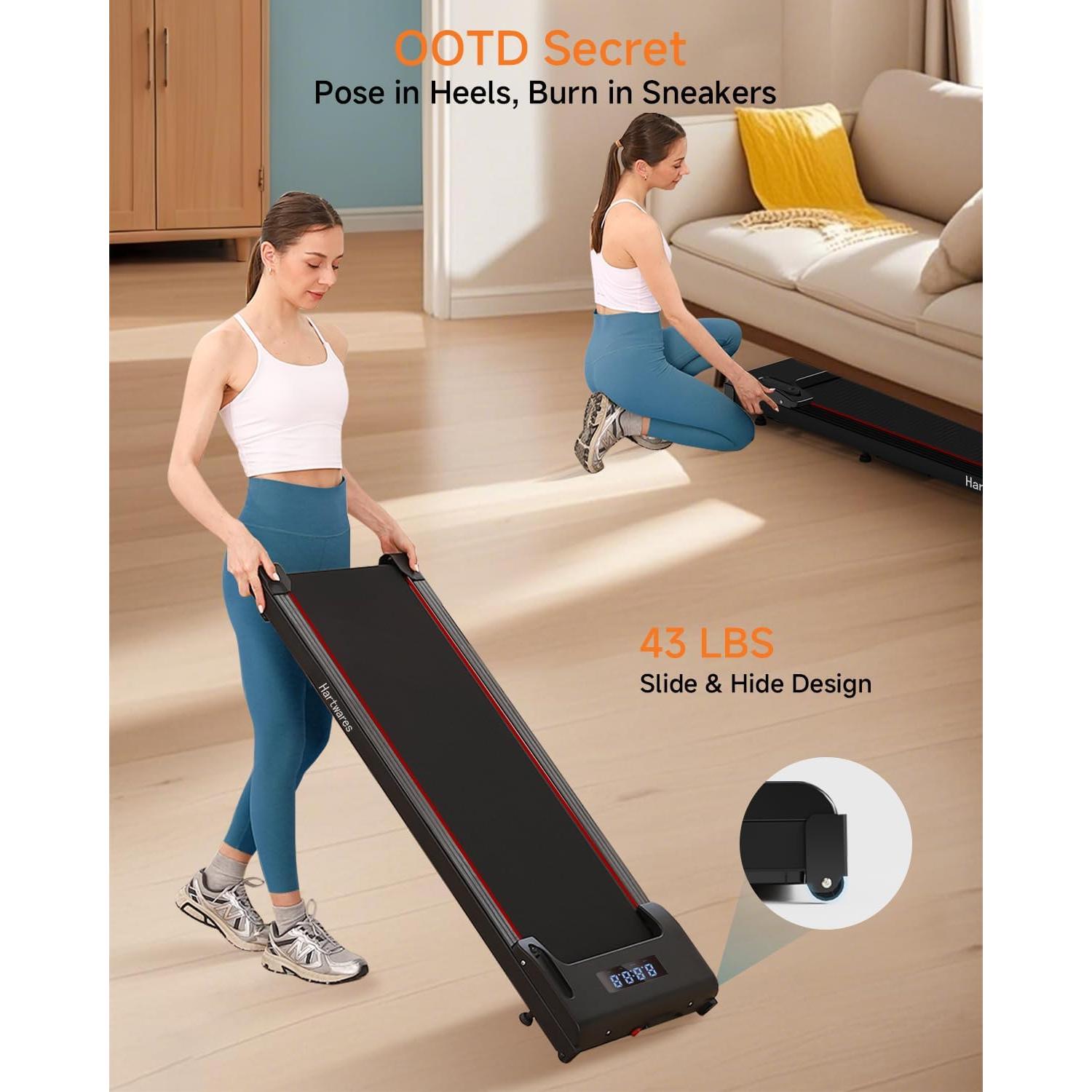 Caminadora Bajo Escritorio Hartwares DH-12-AB 2.5HP Compacta