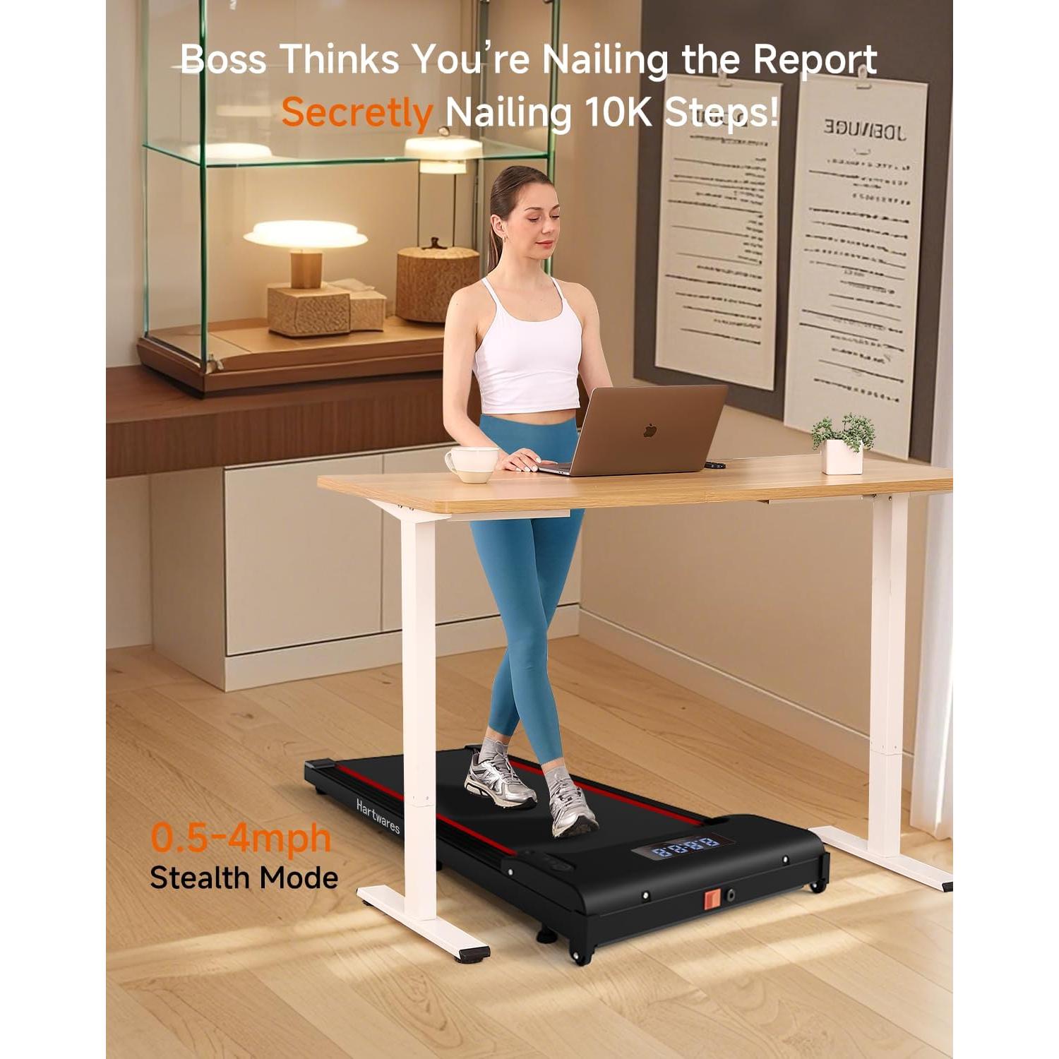 Caminadora Bajo Escritorio Hartwares DH-12-AB 2.5HP Compacta