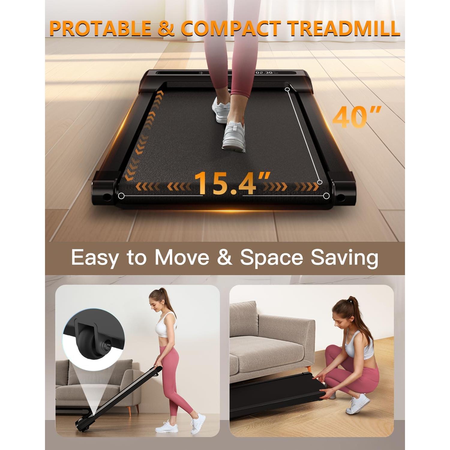 Caminadora Bajo Escritorio VIPLAT 2.5HP Compacta Portátil