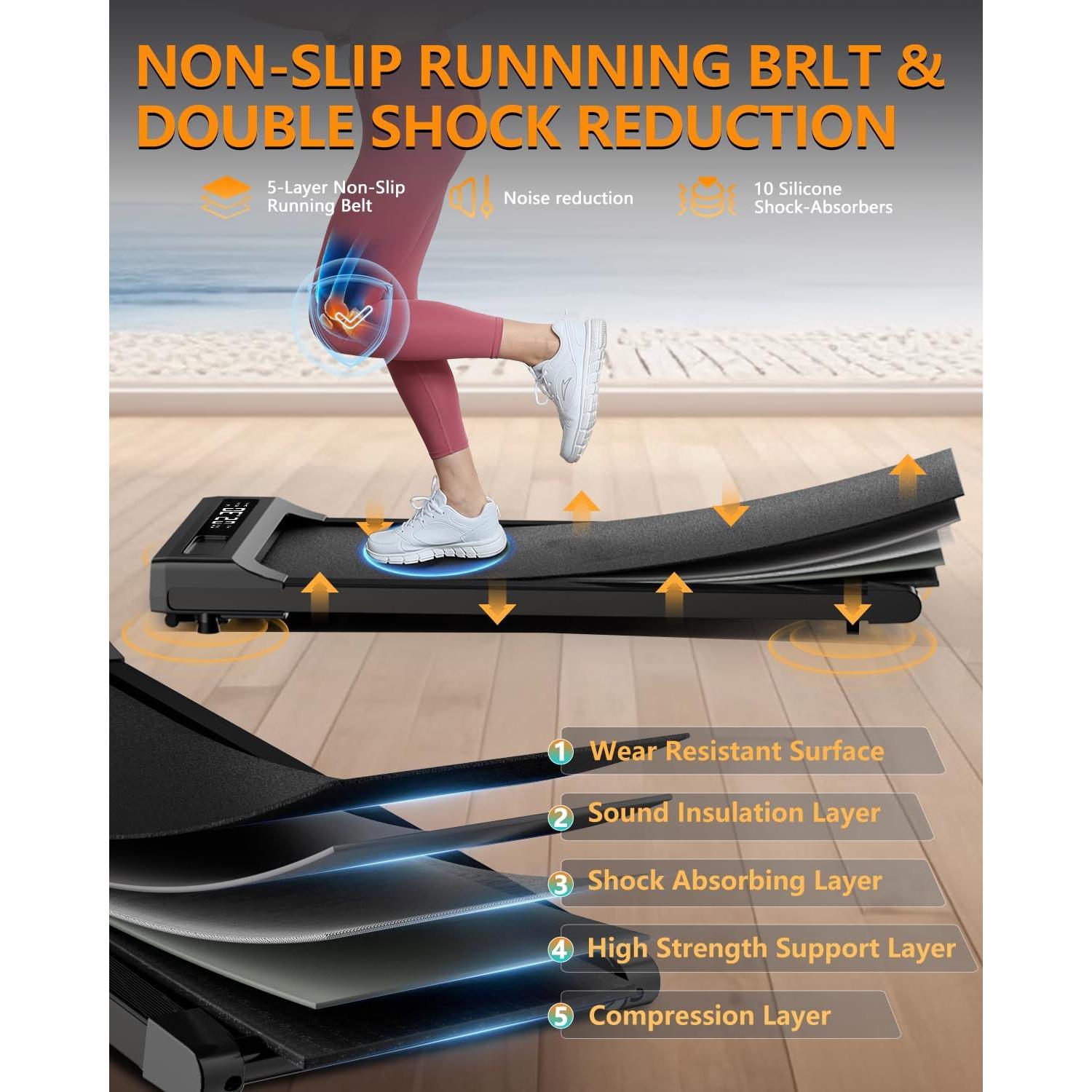 Caminadora Bajo Escritorio VIPLAT 2.5HP Compacta Portátil