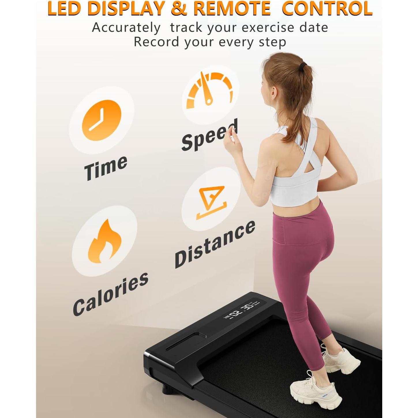 Caminadora Bajo Escritorio VIPLAT 2.5HP Compacta Portátil