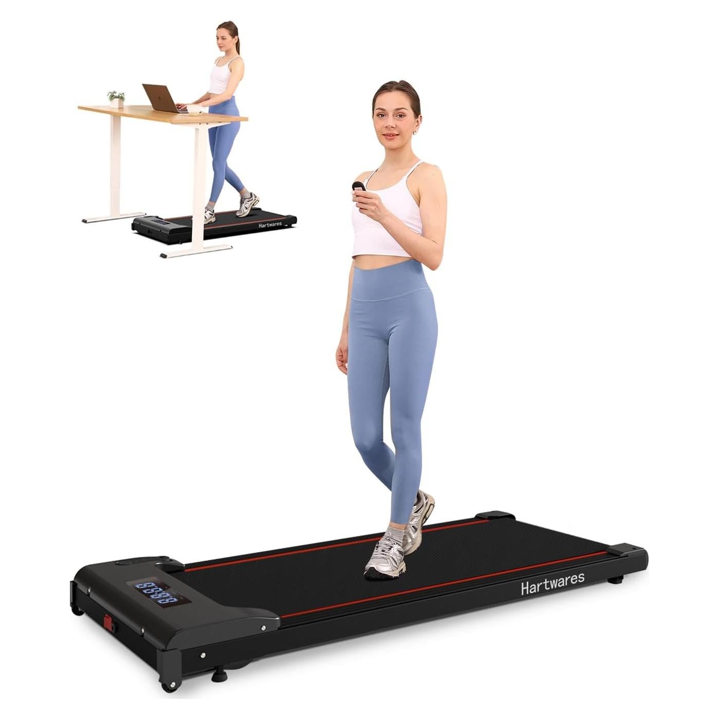 Caminadora Bajo Escritorio Hartwares DKM-AB12 2 en 1 120 Kg