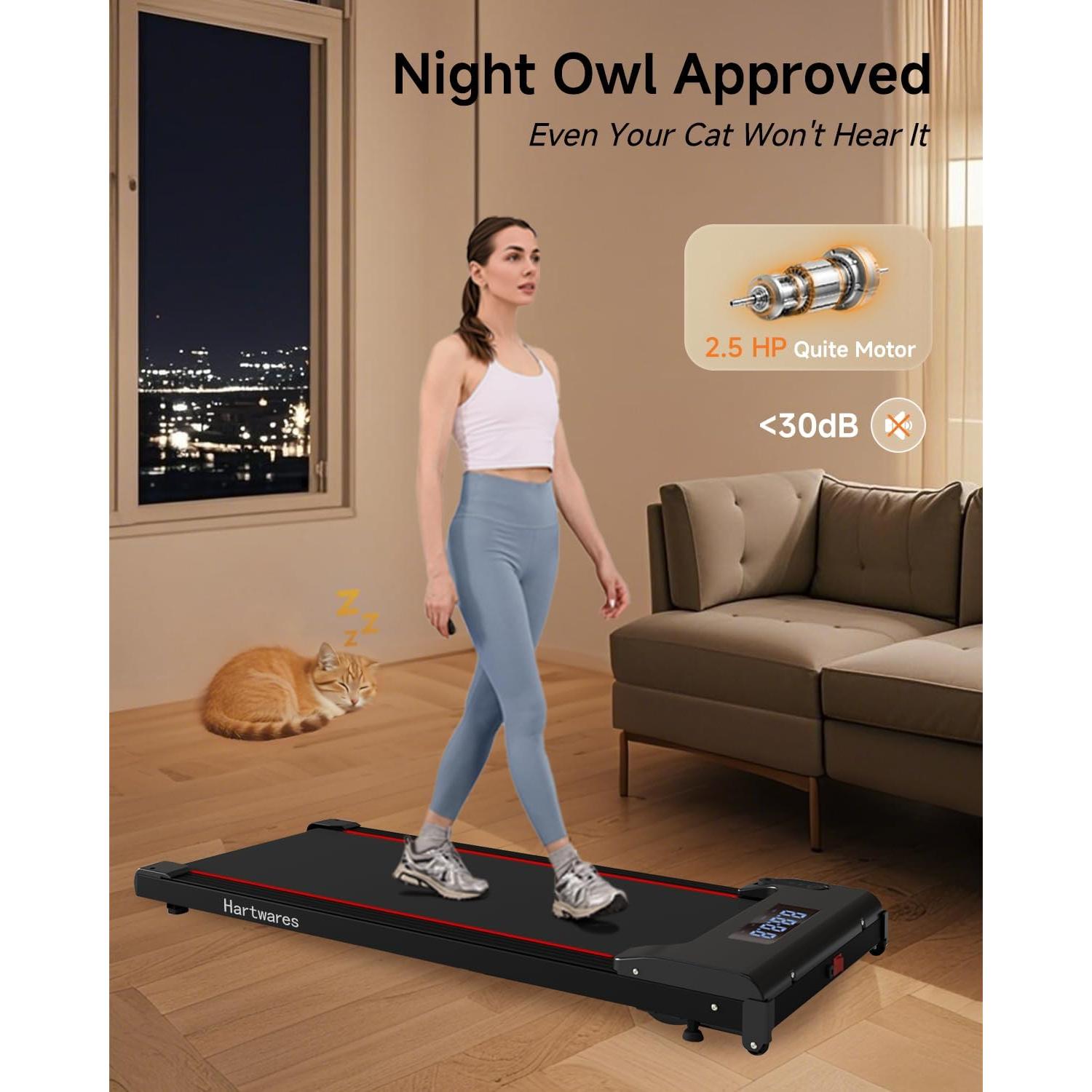 Caminadora Bajo Escritorio Hartwares DKM-AB12 2 en 1 120 Kg