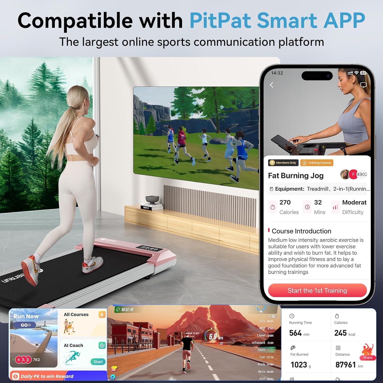 Caminadora Inteligente DeerRun BA06 2.5HP 136kg LED Bluetooth