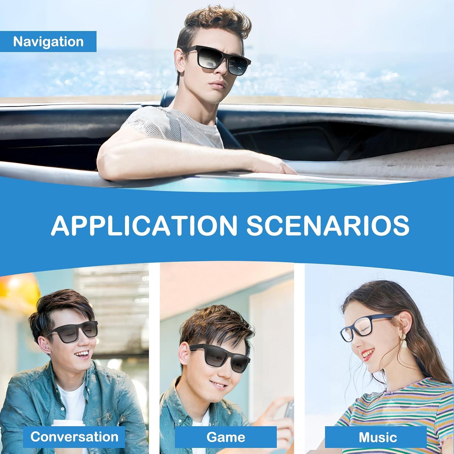 Gafas de Sol RERBO W3 con Audio Bluetooth y Protección UV