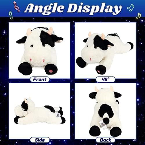 Peluche Musical Cuteoy Vaca LED Suave 15.5 cm