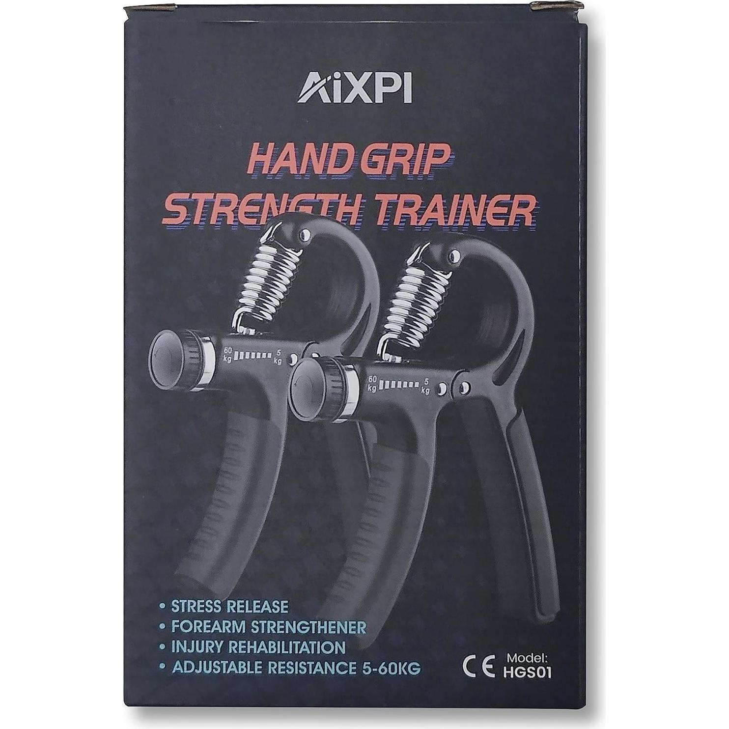 Entrenador de Fuerza de Agarre AIXPI 2 Paquetes 5-60kg