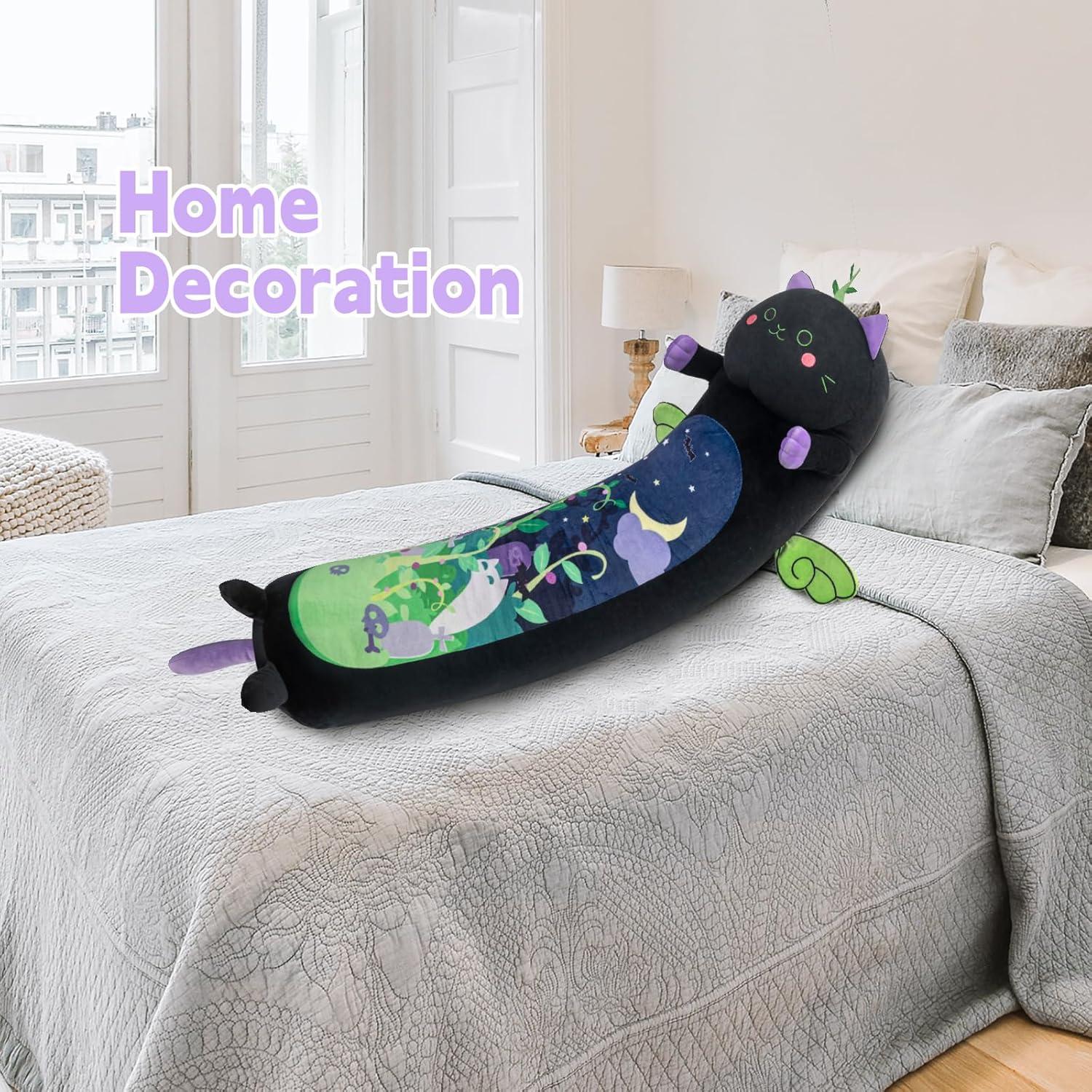 Gato de Peluche Mewaii 135 cm Suave Almohada Kawaii