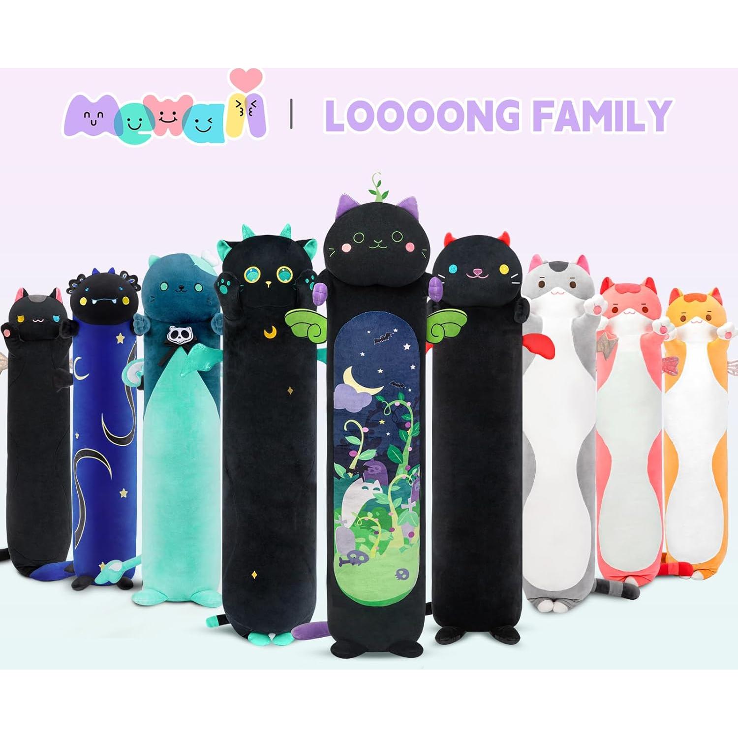 Gato de Peluche Mewaii 135 cm Suave Almohada Kawaii