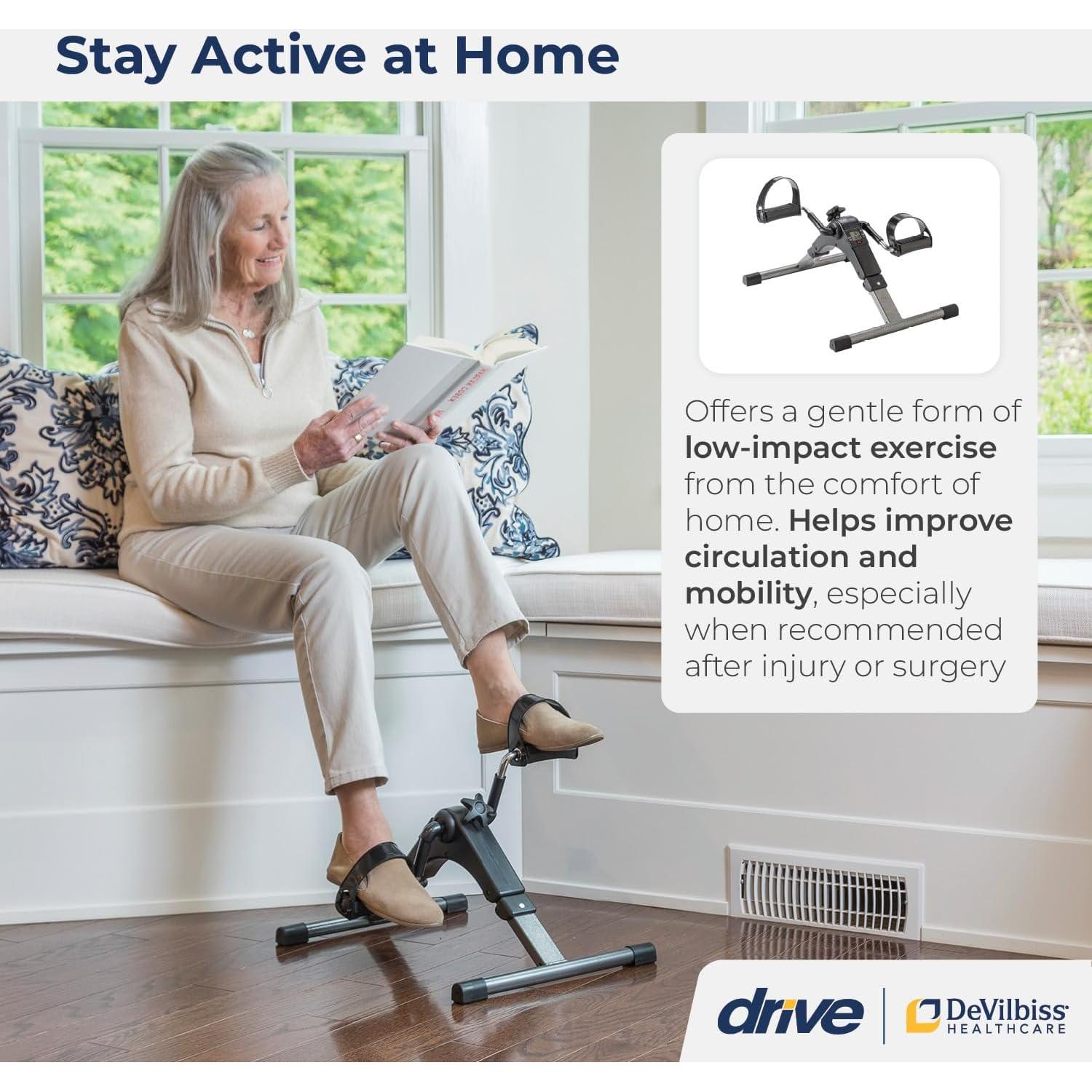 Ejercitador de Pedales Drive Medical RTL10273 con Pantalla