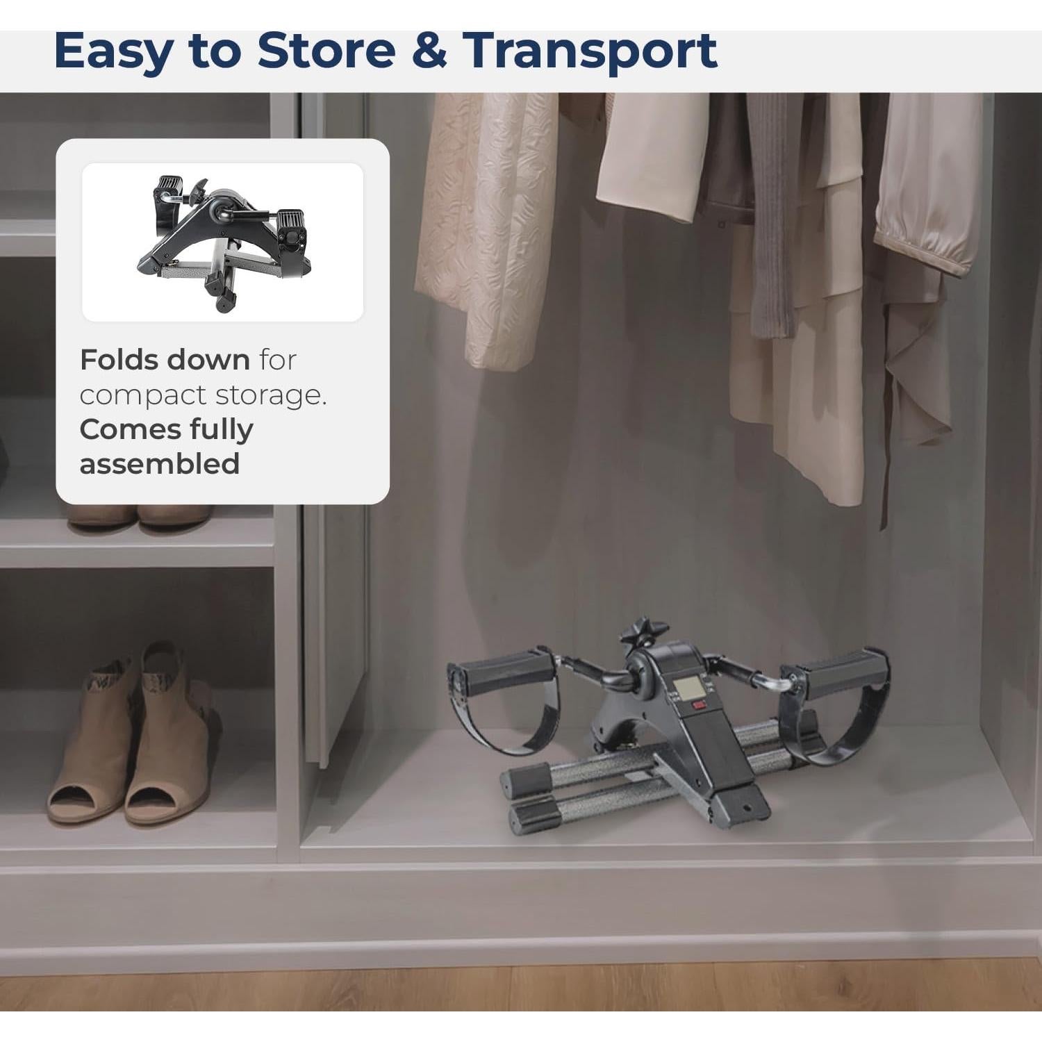 Ejercitador de Pedales Drive Medical RTL10273 con Pantalla