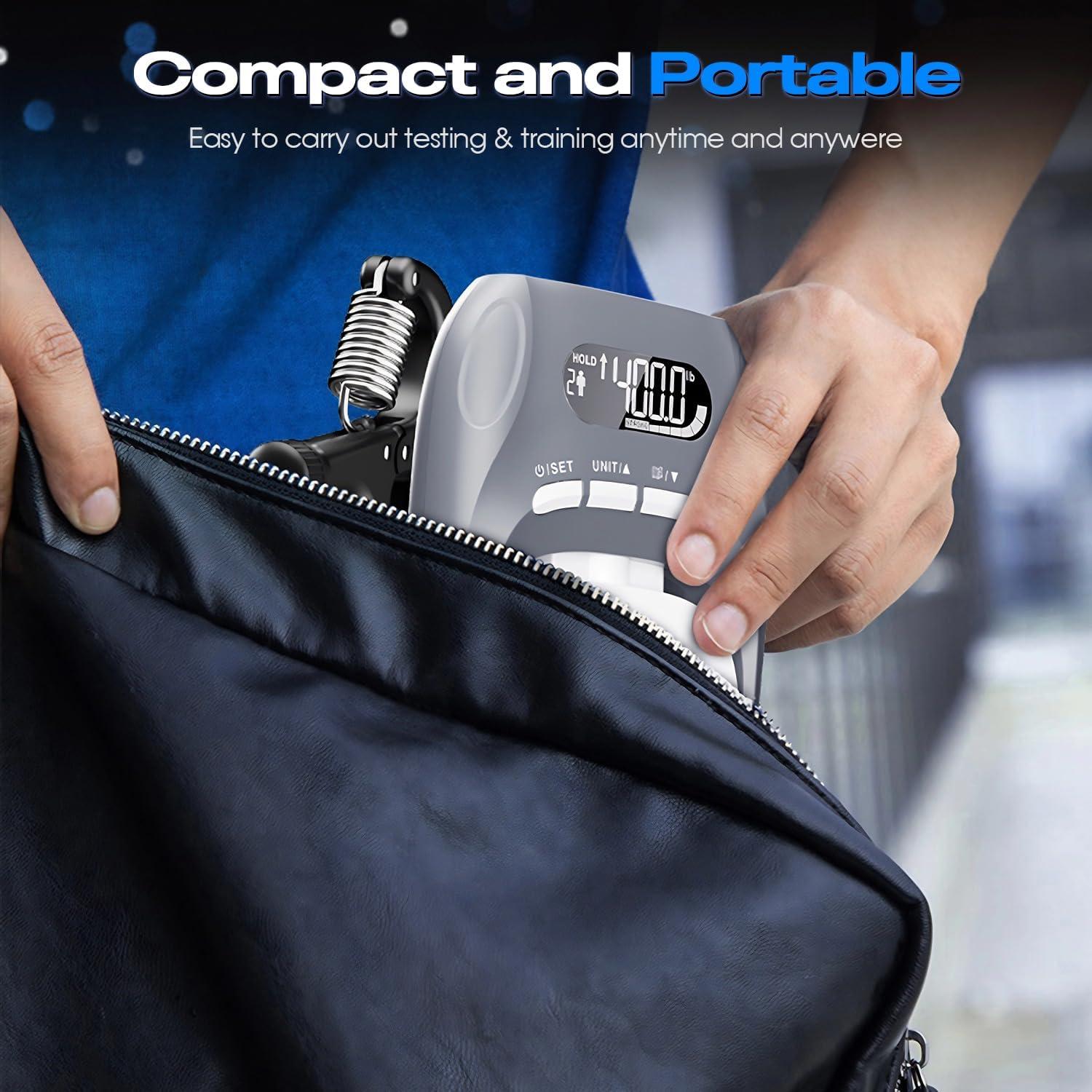 Probador de Fuerza de Agarre Digital AUWFV 400lbs/180kg