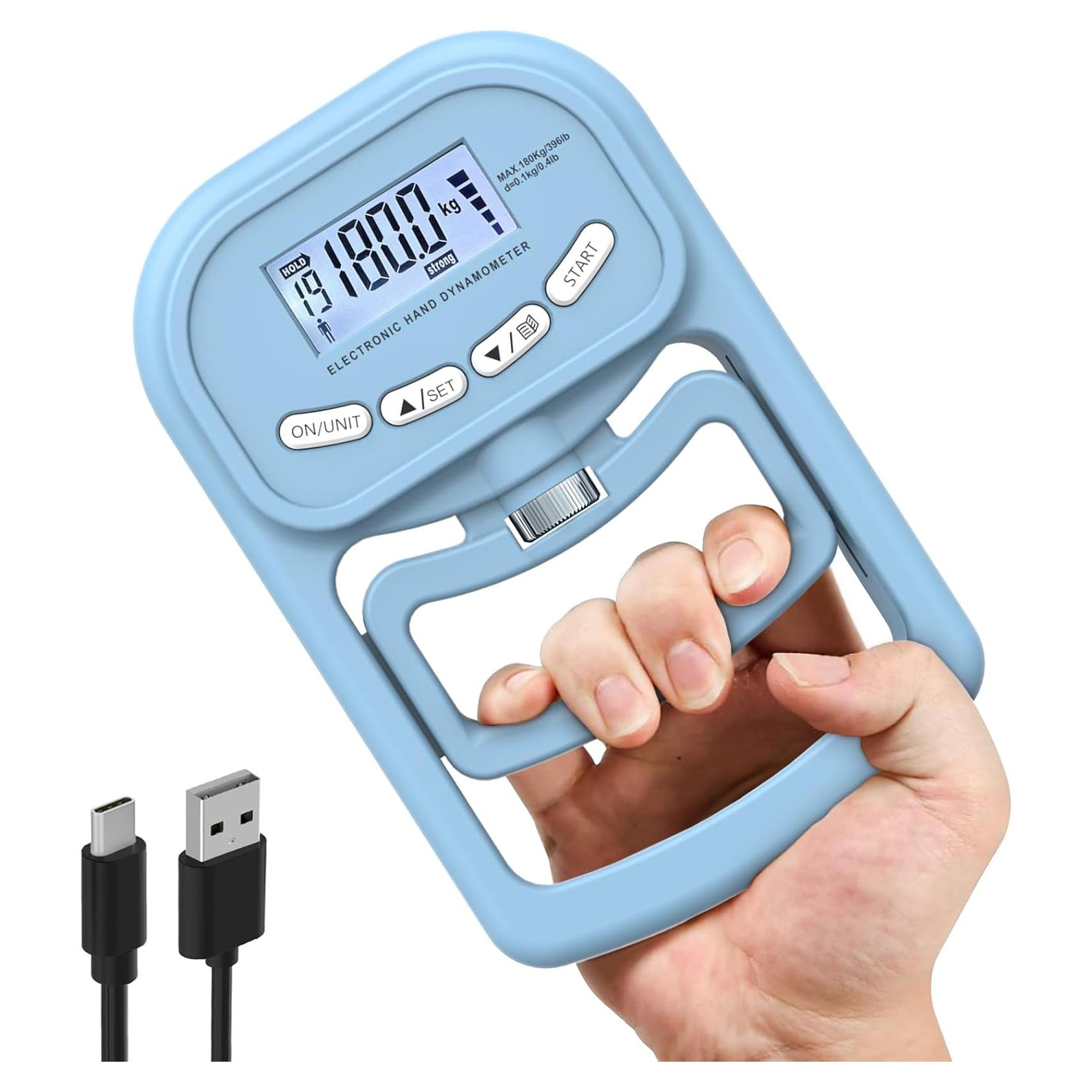 Dinamómetro de Mano Electrónico Inaepeak 180kg Ajustable