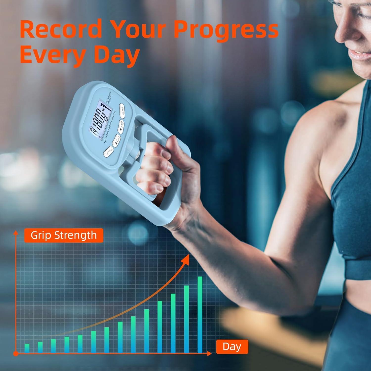 Dinamómetro de Mano Electrónico Inaepeak 180kg Ajustable