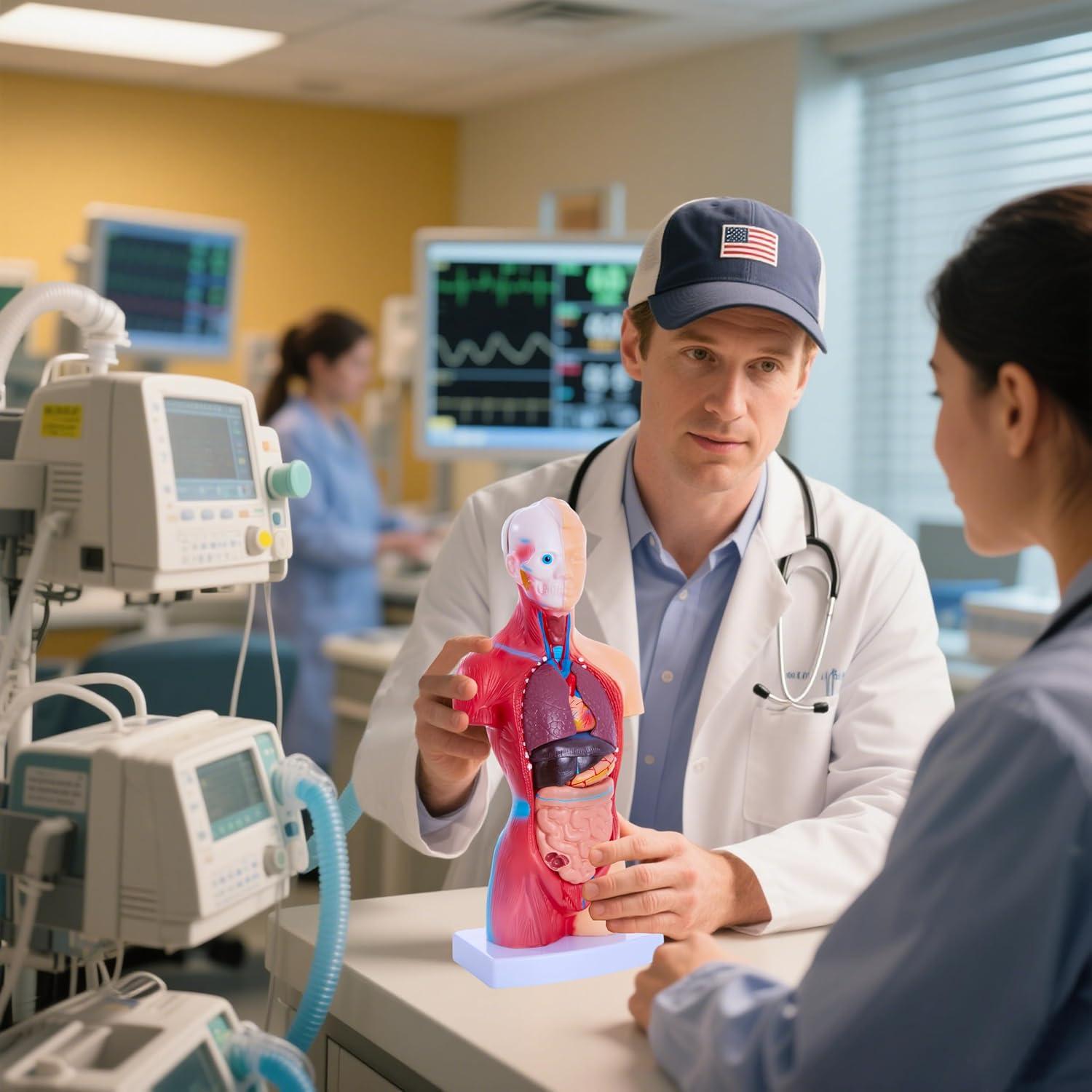 Modelo de Cuerpo Humano Ruiishunyy 11" (27.94 cm) 15 Piezas