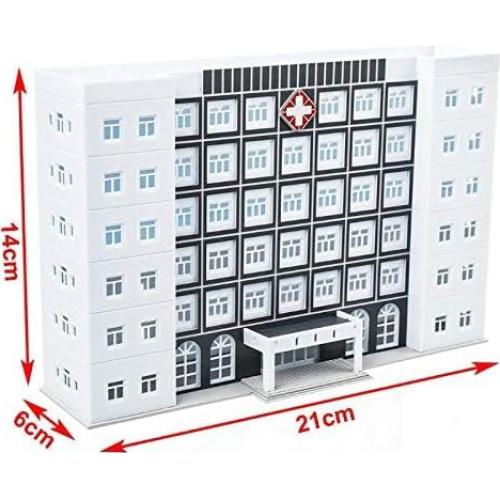 Modelo de Edificio Hospitalario 1:150 EatingBiting Blanco 21x6x14cm